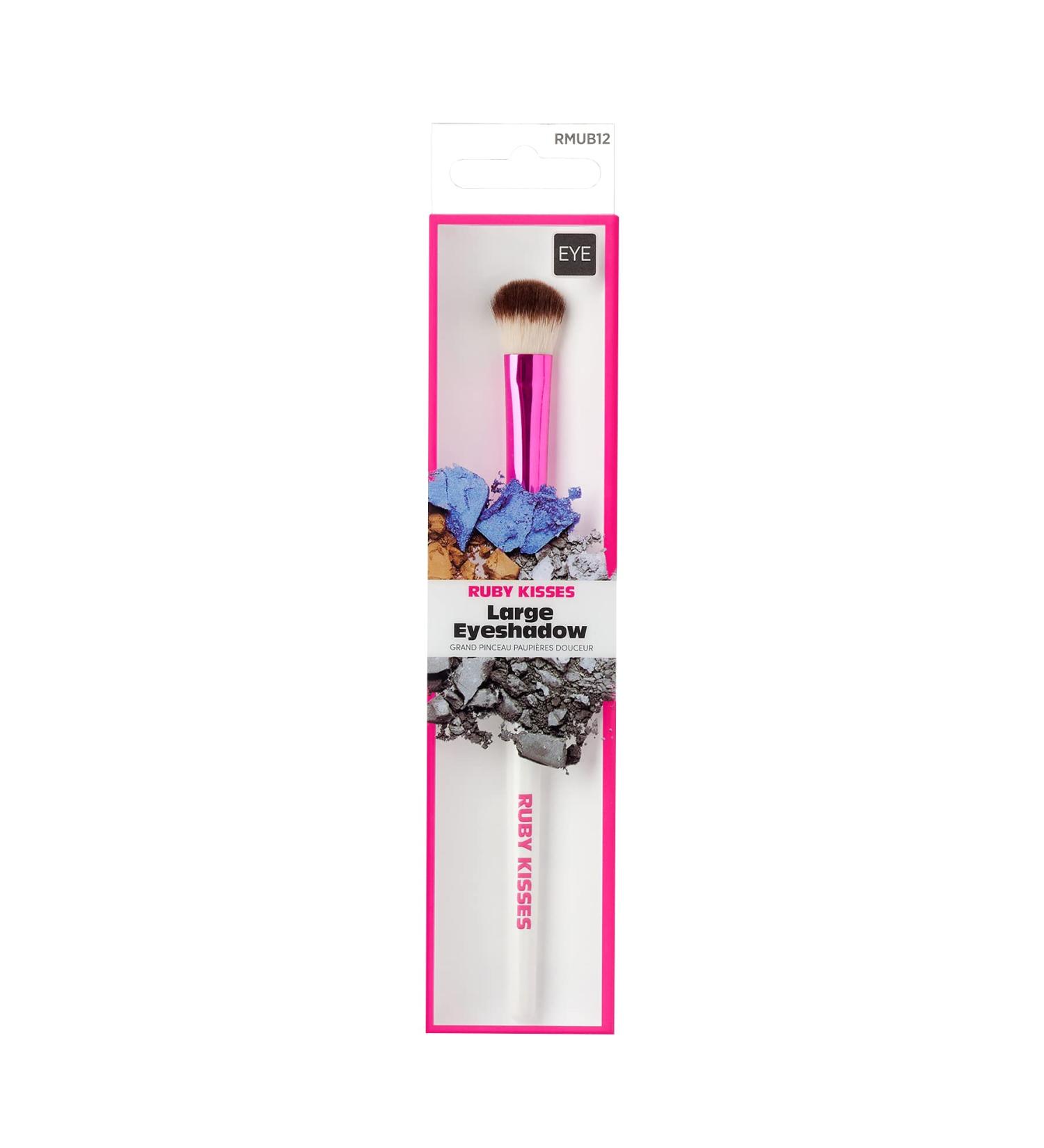 KISS Ruby Kisses Premium Large Eyeshadow Cosmetic Brush Professional Quality Cruelty Free Make-Up Tool with Soft 100% Synthetic Bristles - Buy Online on GoSupps.com