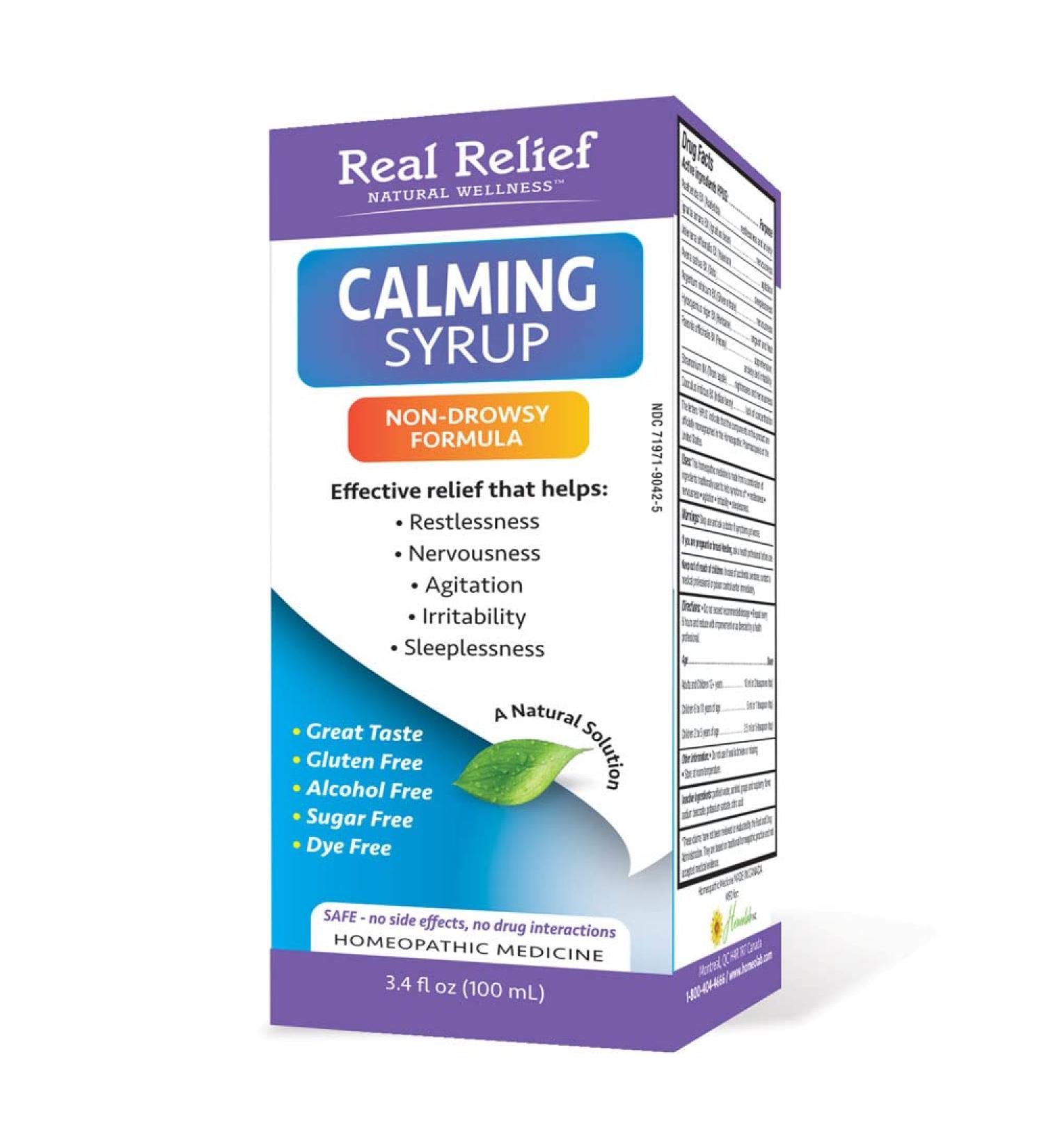 Calming Syrup Non-Drowsy Natural Formula - Jarabe Calmante 3.4 Fl Oz | International Shipping Available - Buy Online on GoSupps.com