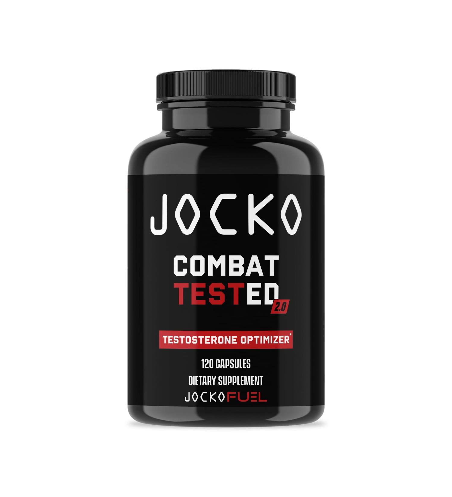 Jocko Fuel Test Booster for Men - Natural Stamina & Strength Enhancer - Muscle Builder with Ginger Root Shiljat & Tongkat Ali 120ct - Buy Online on GoSupps.com