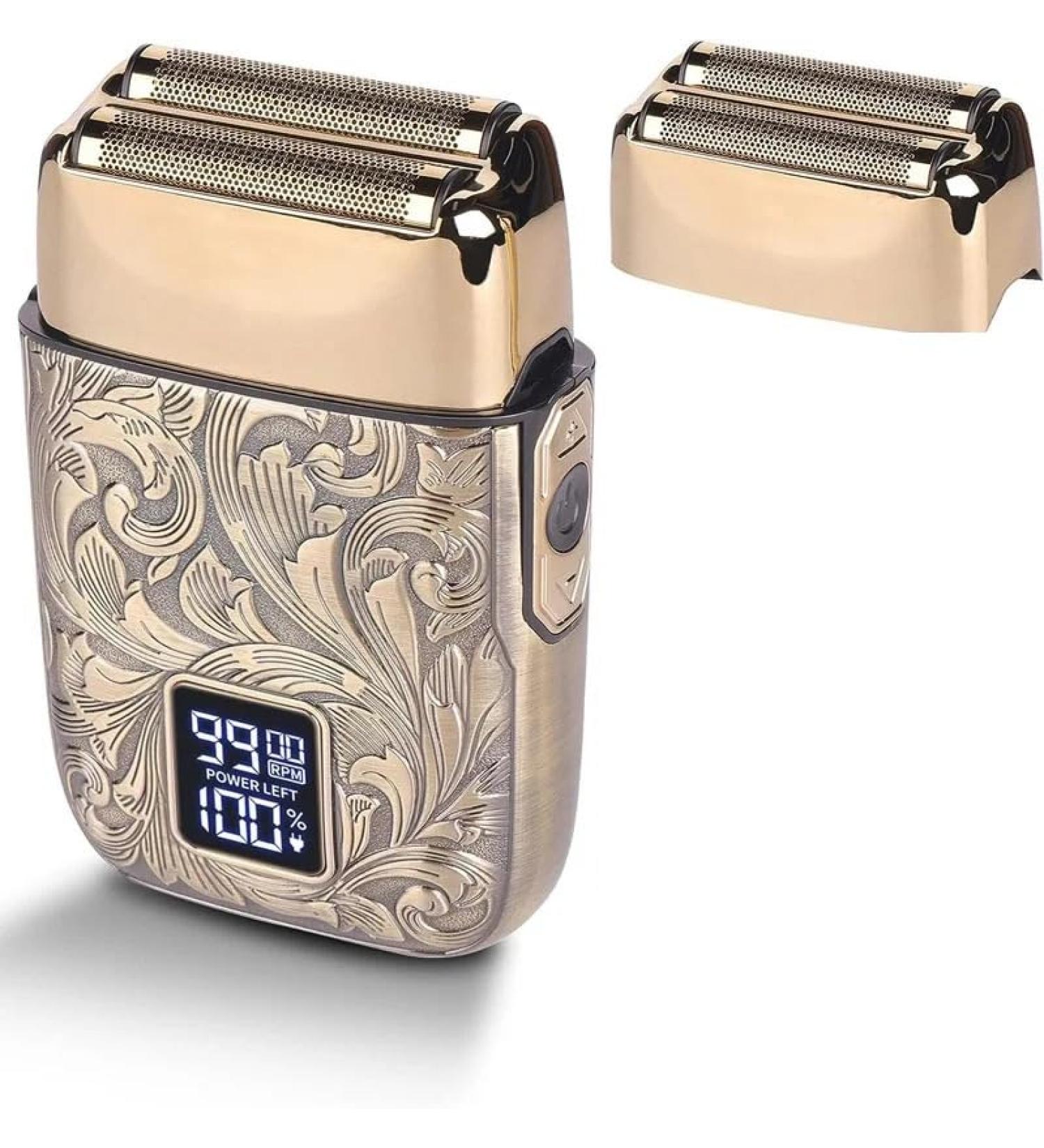 Buy All Metal Electric Razors for Men - Speed Barber Shaver for Hair Beard and Bald Head - Wet & Dry Rechargeable - Buy Online on GoSupps.com