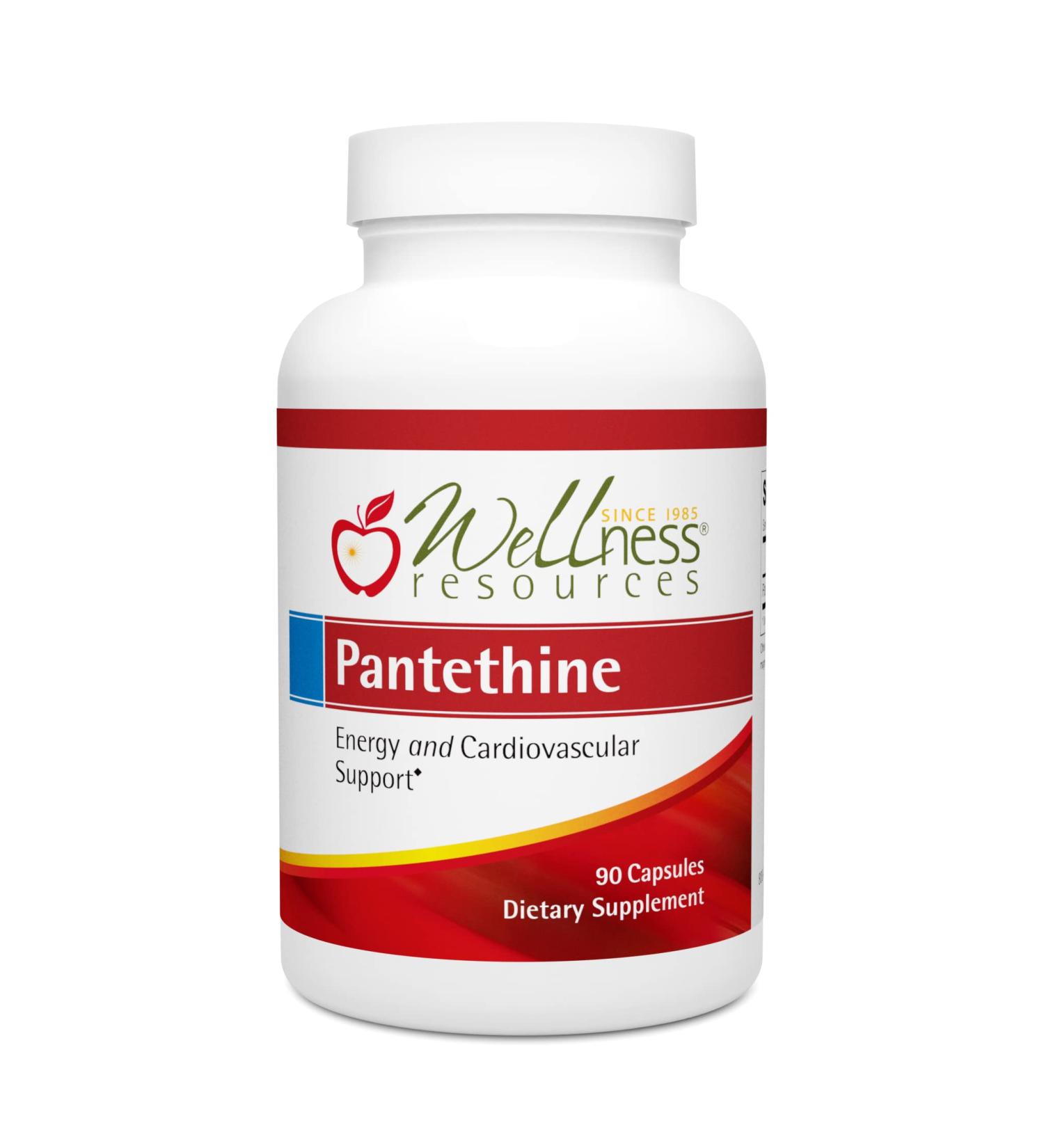 Vegan Pantethine Capsules 300mg - Active Vitamin B5 Supplement (90 Count) - Buy Online on GoSupps.com