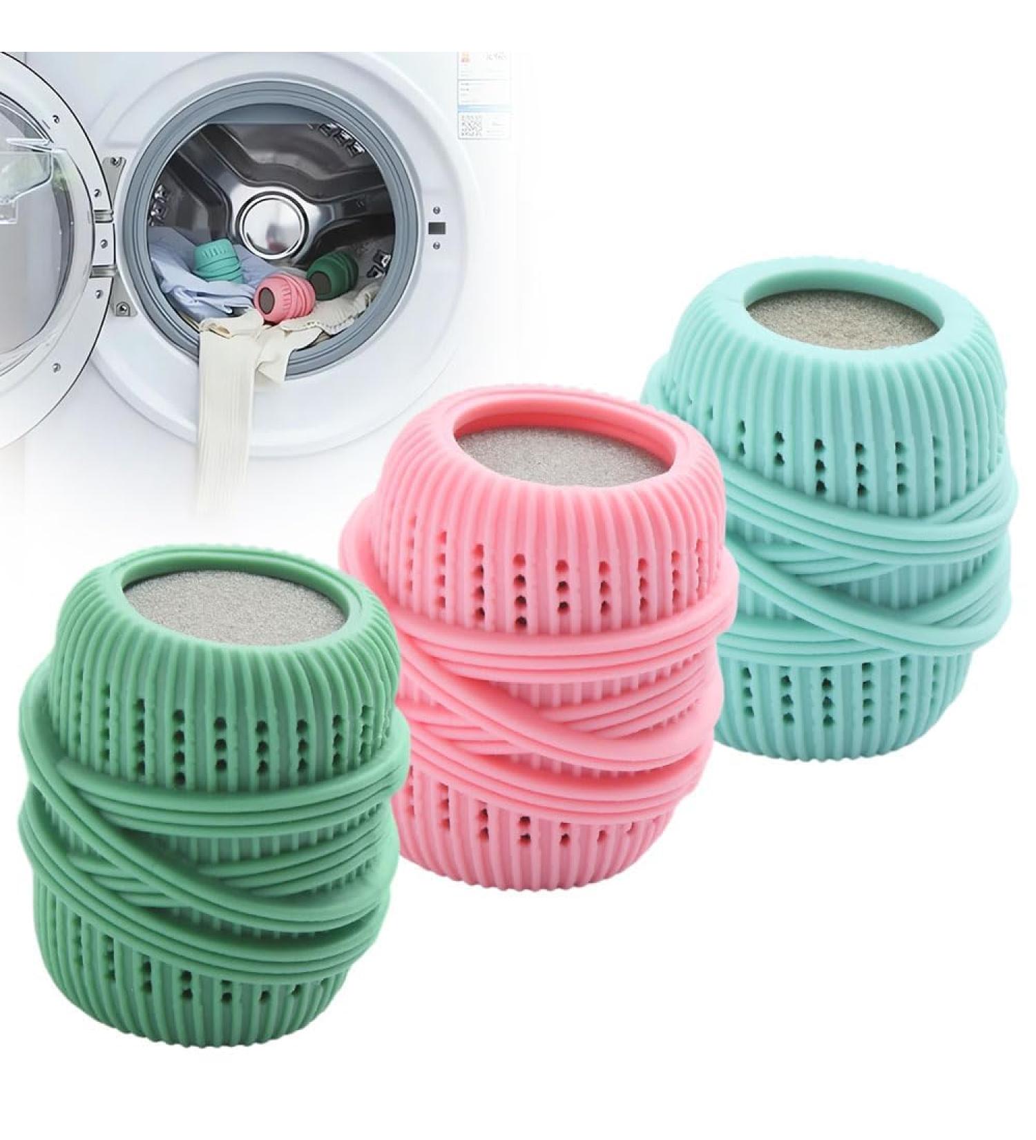 Filter Lint Removal Drum Laundry Ball Decontamination Anti-Winding Washing Machine Suction Ball Pulsator Special Clothes Magic Ball Cleaner (3PCS) - Buy Online on GoSupps.com