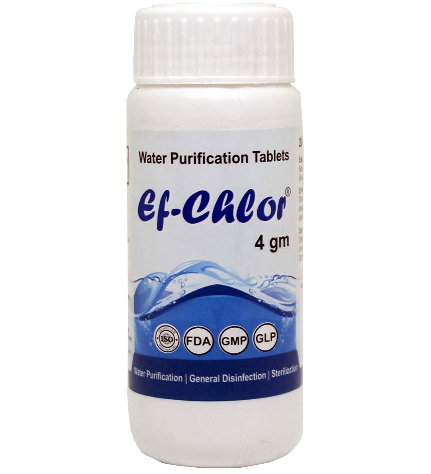 Overhead & Underground Water Tank Purification Tablets (4gm) for 5280 Gallons Water Jar of 20 Tablets 3 Years Shelf Life 1 Tablet purifies 264 Gallons Water - Buy Online on GoSupps.com