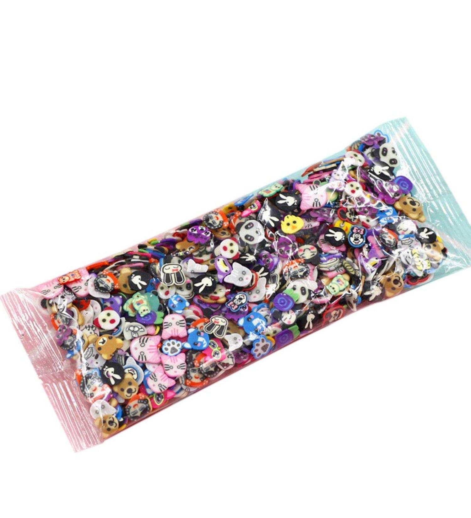 Rongweiwang 1000 Pcs 3D Polymer Nail Slices - Star Cartoon Flower & Fruit Nail Art Stickers for Spring Manicure Decoration - Buy Online on GoSupps.com