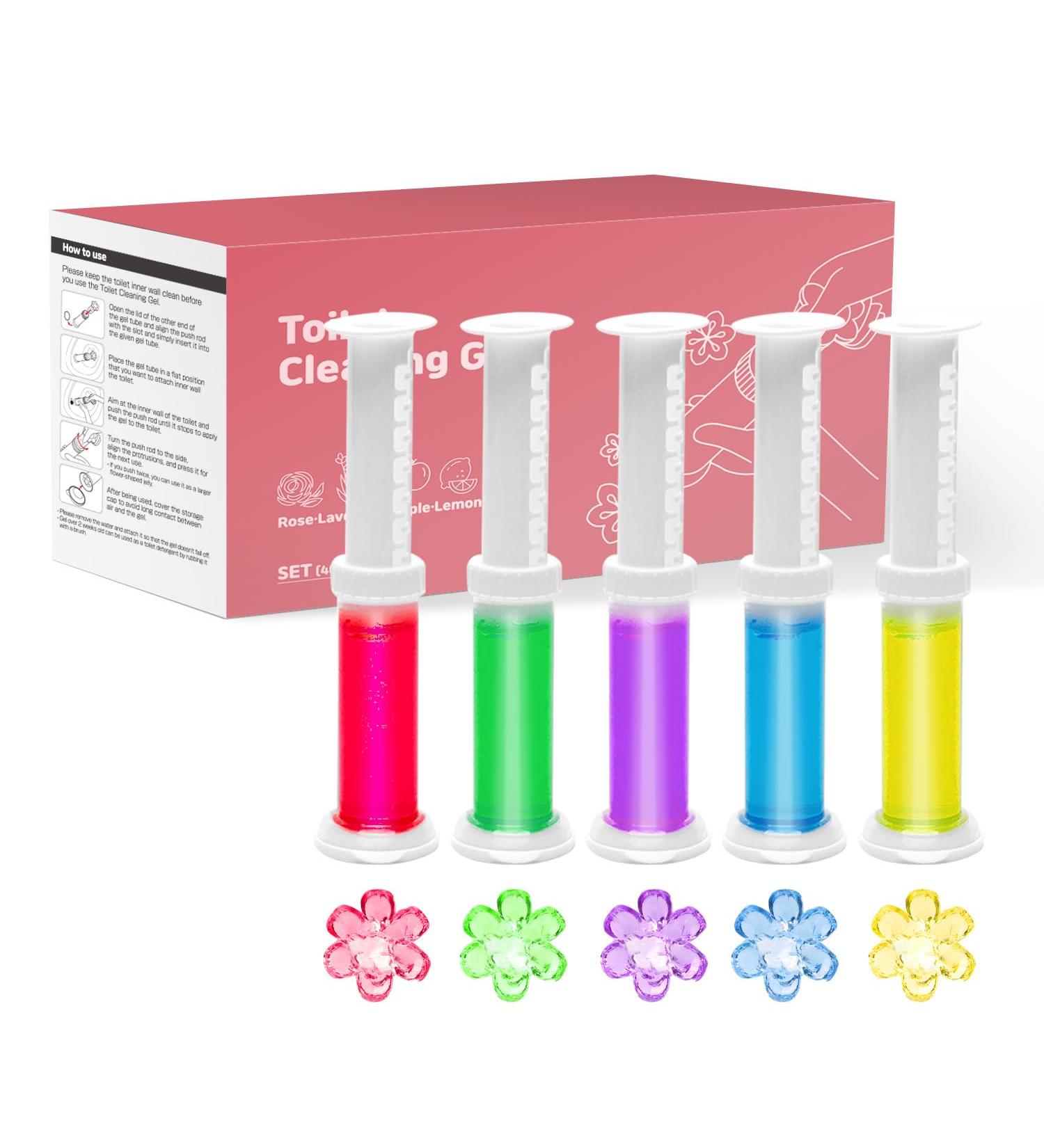 HuBDIC Toilet Bowl Cleaner Gel Stamps | 5 Fresh Scents to Stop Limescale & Stains | International Shipping Available - Buy Online on GoSupps.com