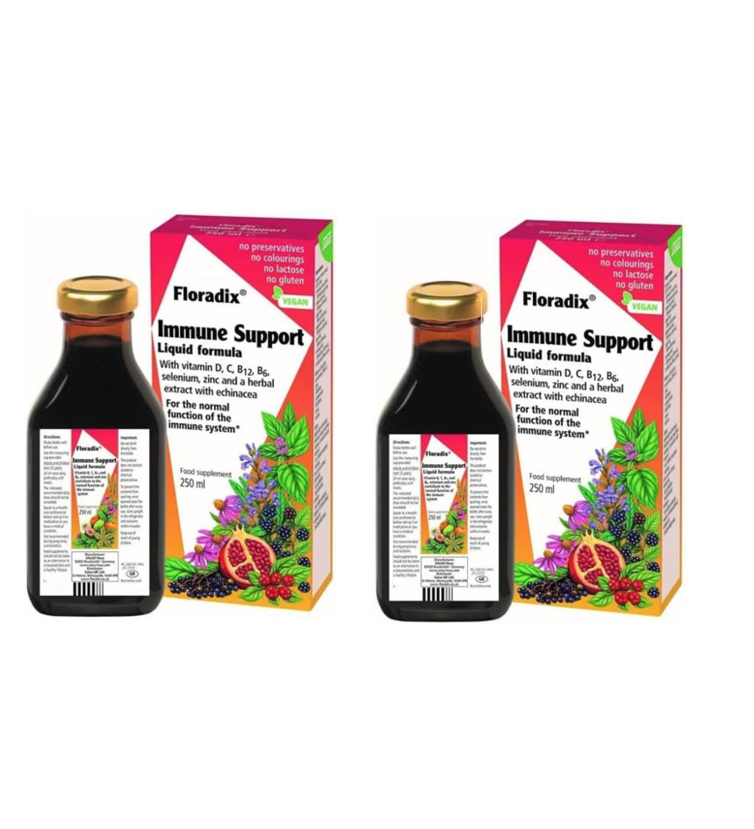  Tudor Florodix Immune Support Liquid Formula 250ml Pack of 2 - Buy Online on GoSupps.com