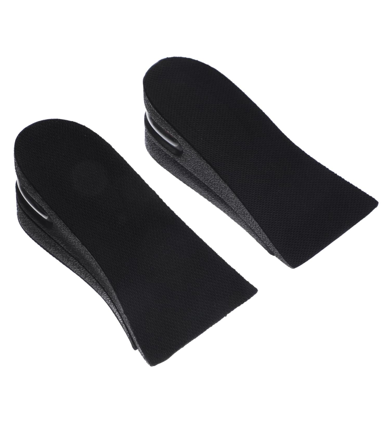 NOLITOY Height Increasing Insoles - 3 Pairs Silicone Gel Cushions for Plantar Support and Comfort - Black Thickened Shoe Pads - Buy Online on GoSupps.com