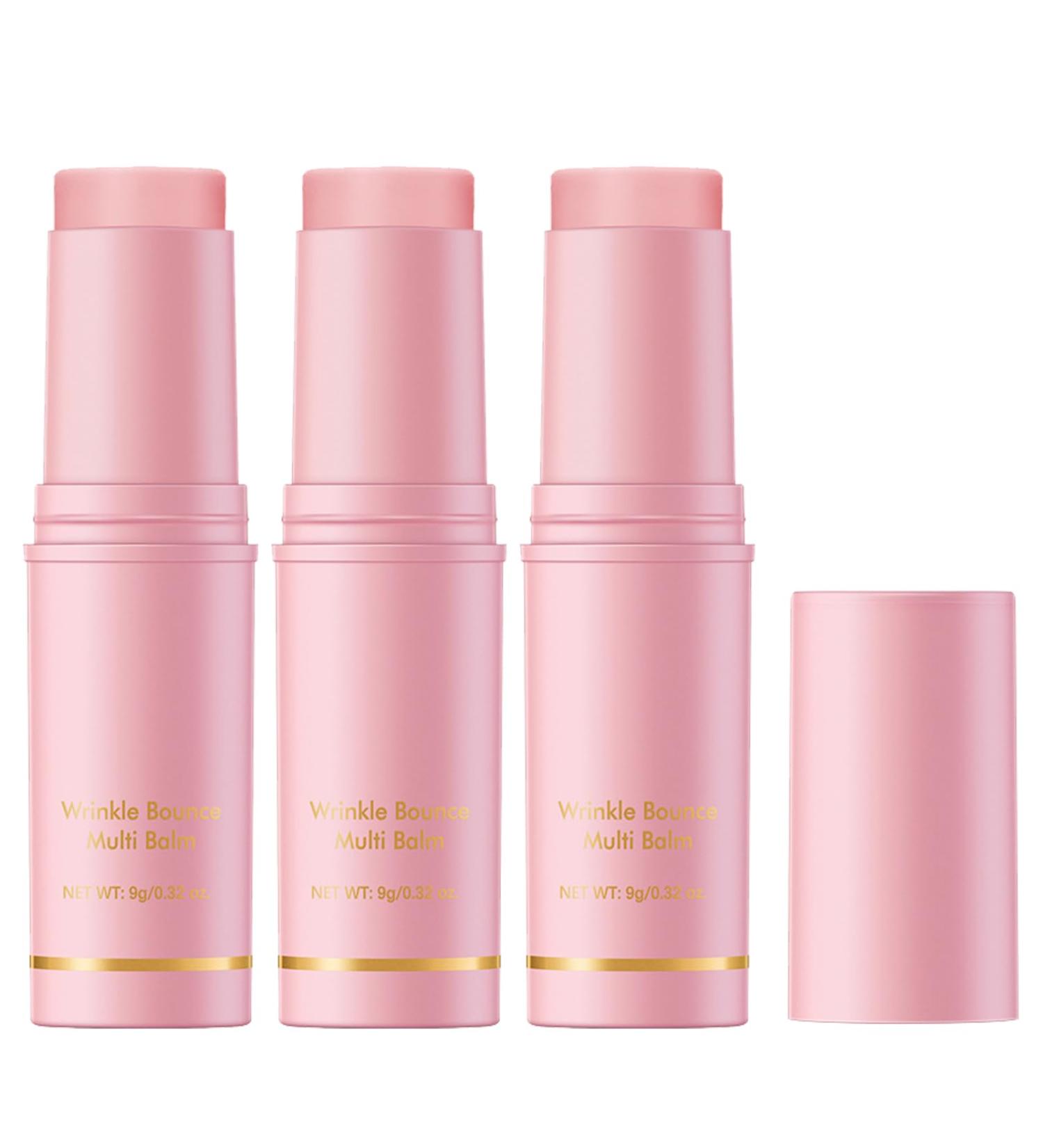  YOENBG Wrinkle Multi Balm Stick - Collagen Luggage Stick Collagen Increasing Moisture Balm for Face Eyes Lips & Neck | Anti-Wrinkle Care Deep Wrinkle Load (3) - Buy Online on GoSupps.com