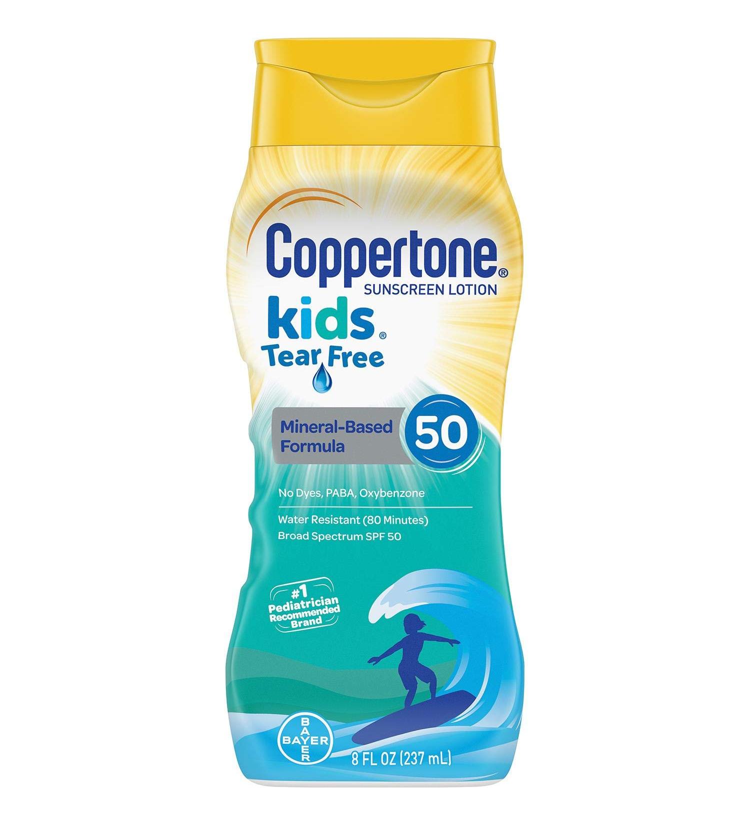 Coppertone Kids - Kids Tear Free Mineral SPF 50 Lotion 8 Oz (Upsize) (CT57879)