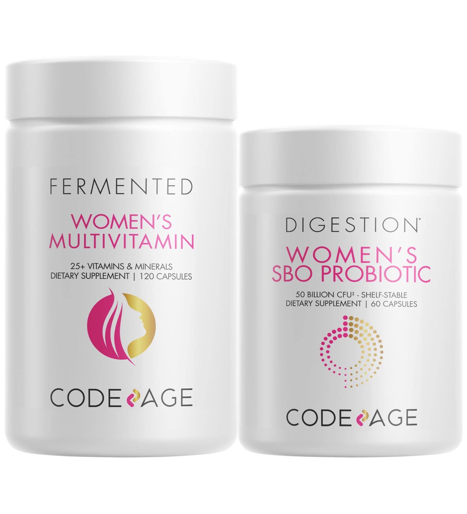 Codeage Women s Multivitamin Bundle: Women s Formula & Women s Probiotic Daily Vitamins - Buy Online on GoSupps.com