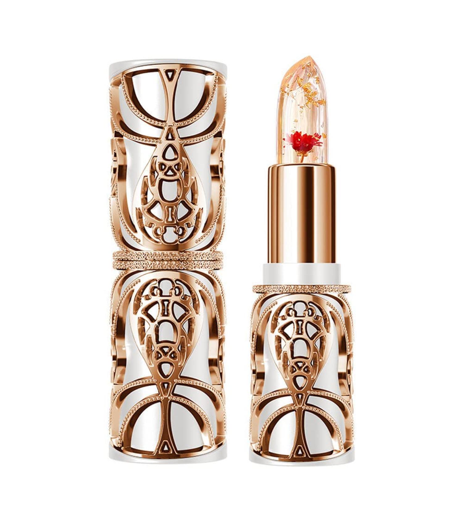 Crystal Flower PH Color Changing Lip Balm | Luxury Mood Lipstick & Nourishing Gloss - Long Lasting Jelly Flower Formula - Buy Online on GoSupps.com