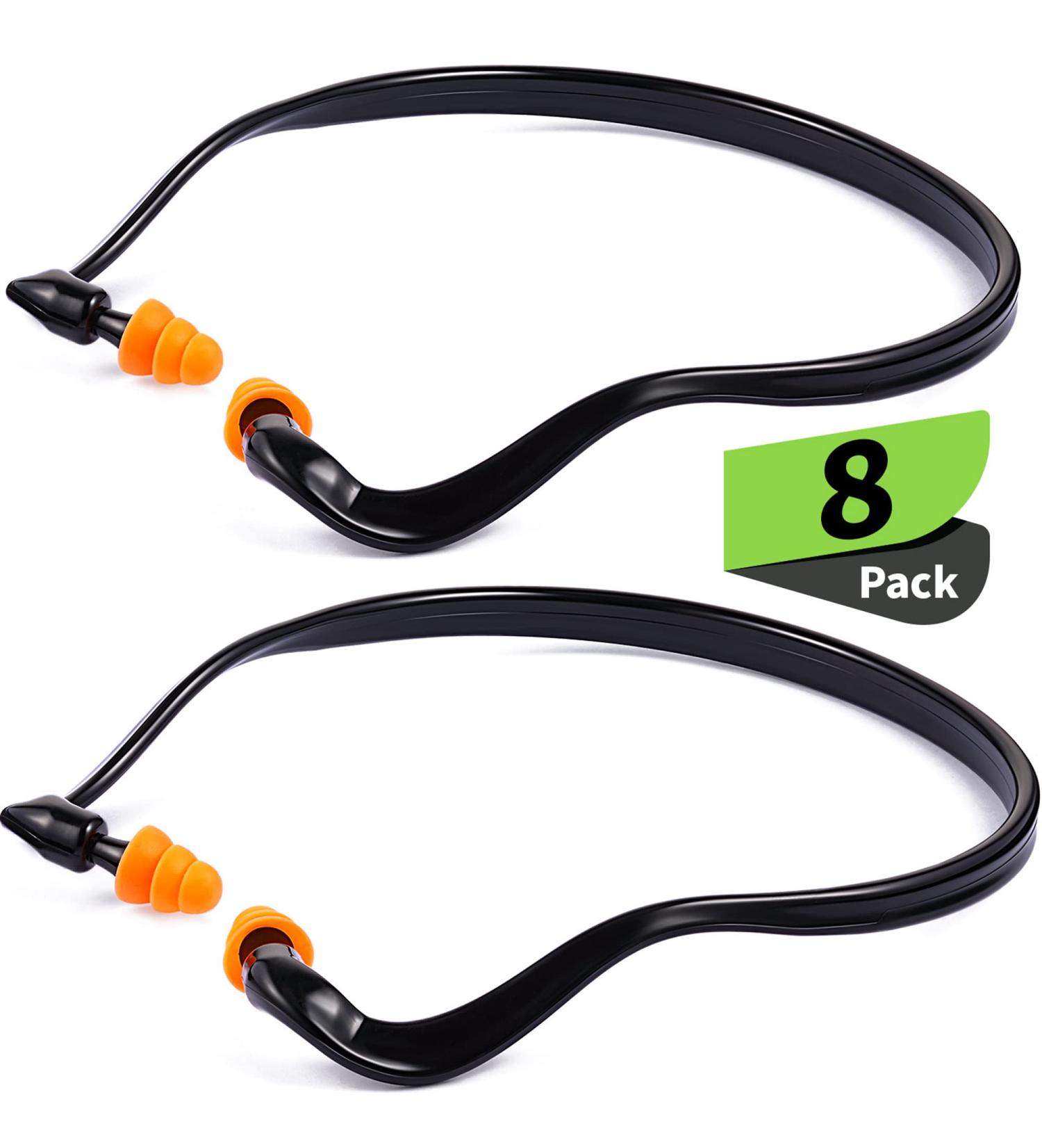 8 Pair Lightweight Silicone Banded Ear Plugs for Hearing Protection - Ideal for Shooting, Construction Work, Sleeping, Concerts, and Motor Sports Racing (Black) - Buy Online on GoSupps.com