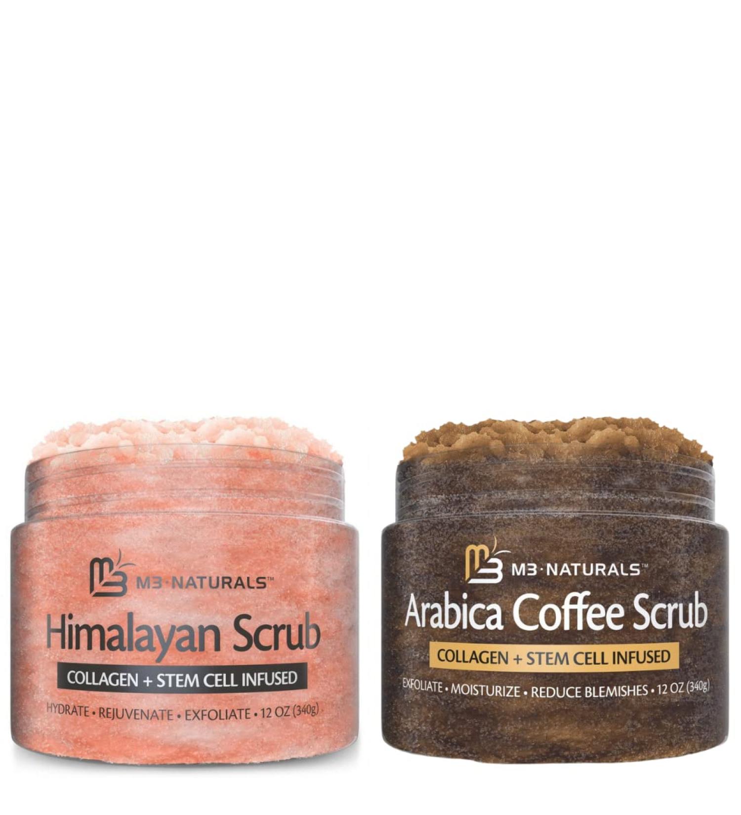 M3 Naturals Himalayan Body Scrub + Arabica Coffee Body Scrub - Buy Online on GoSupps.com