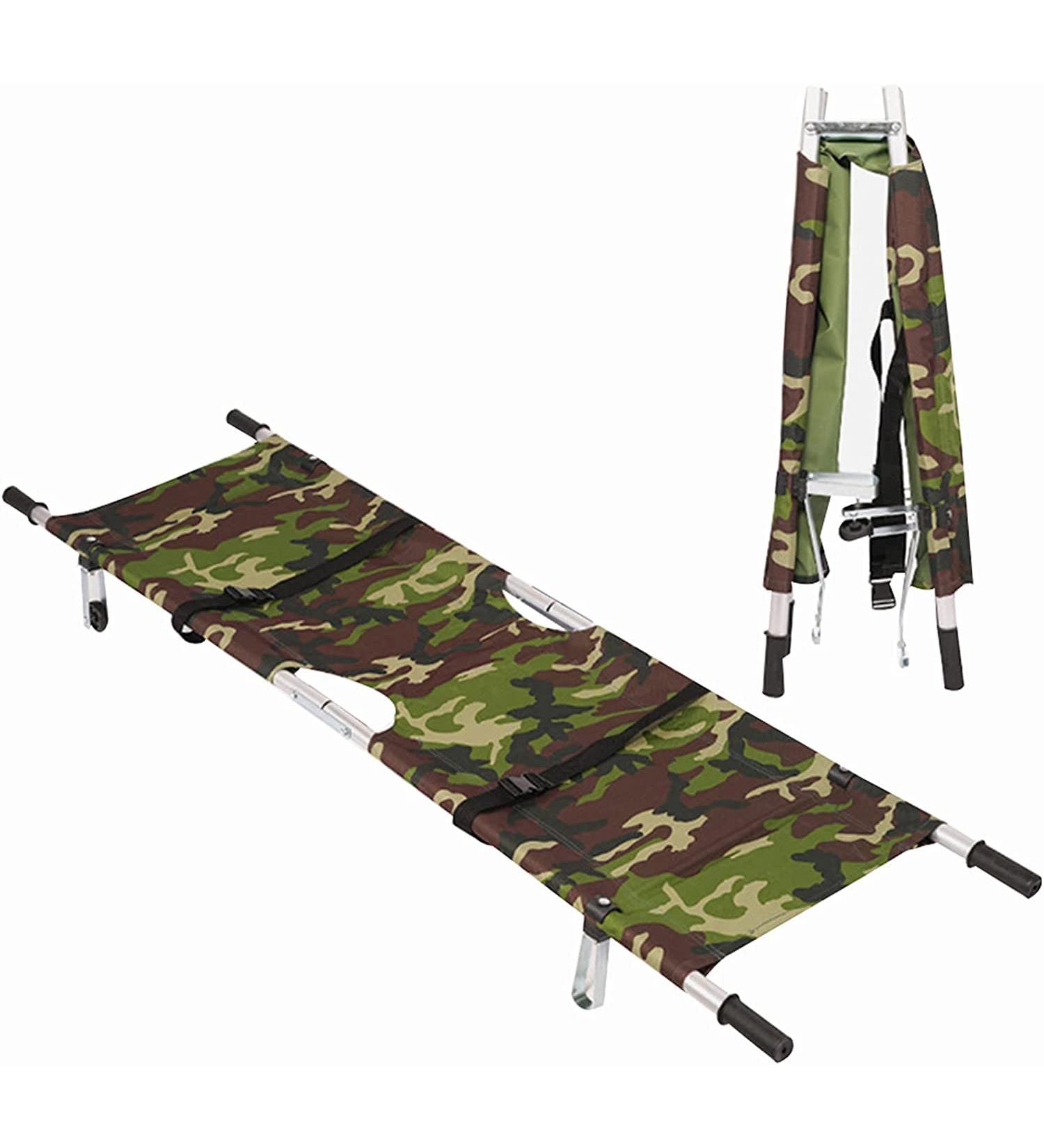 Portable Stretcher Patient Transport Aluminum Alloy Stretcher Multifunctional Fire Emergency Medical Flat Stretcher for Hospital Clinic Home Sports Venues Ambulance A (D) - Buy Online on GoSupps.com