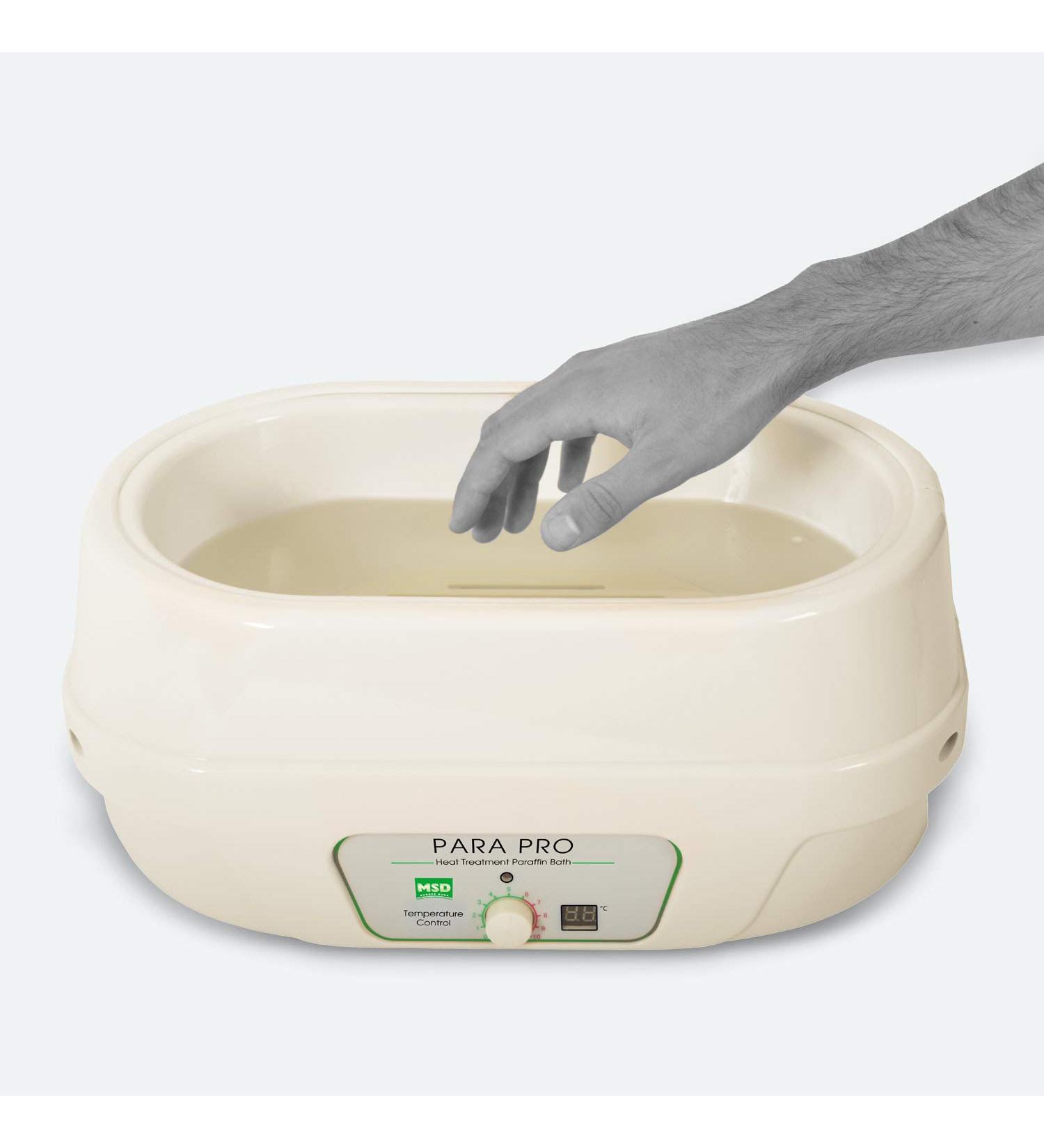 MoVeS Para Pro Paraffin Bath - 2.5 kg Wax Pastilles & Heat Glove | Ideal for Pain Relief & Moisturizing | International Shipping Available - Buy Online on GoSupps.com