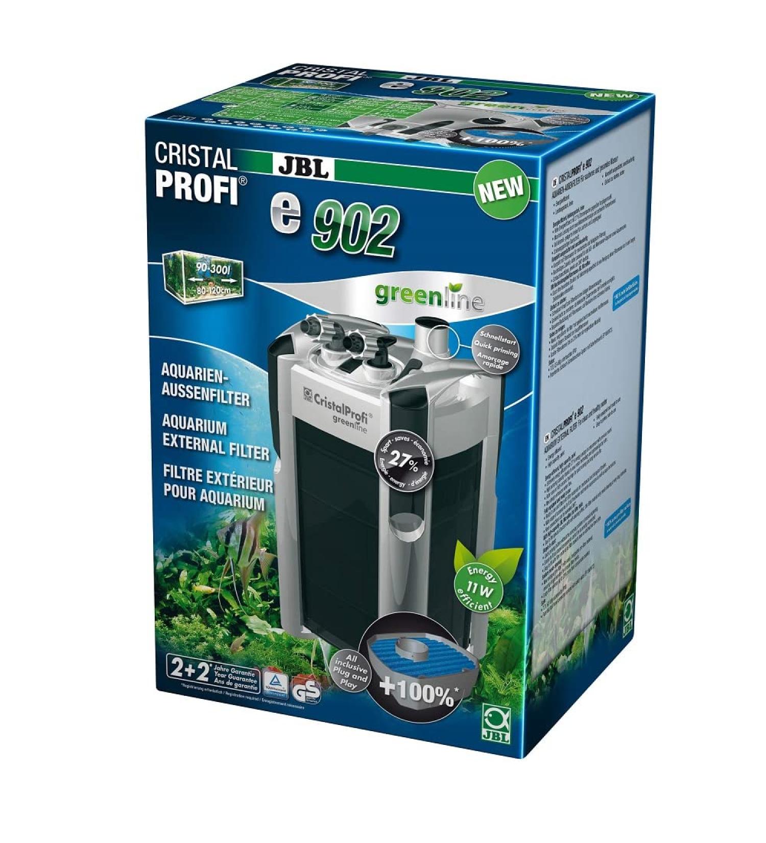 Buy JBL CristalProfi e902 Greenline External Filter for Aquariums 90-300 Liters | International Shipping Available - Buy Online on GoSupps.com