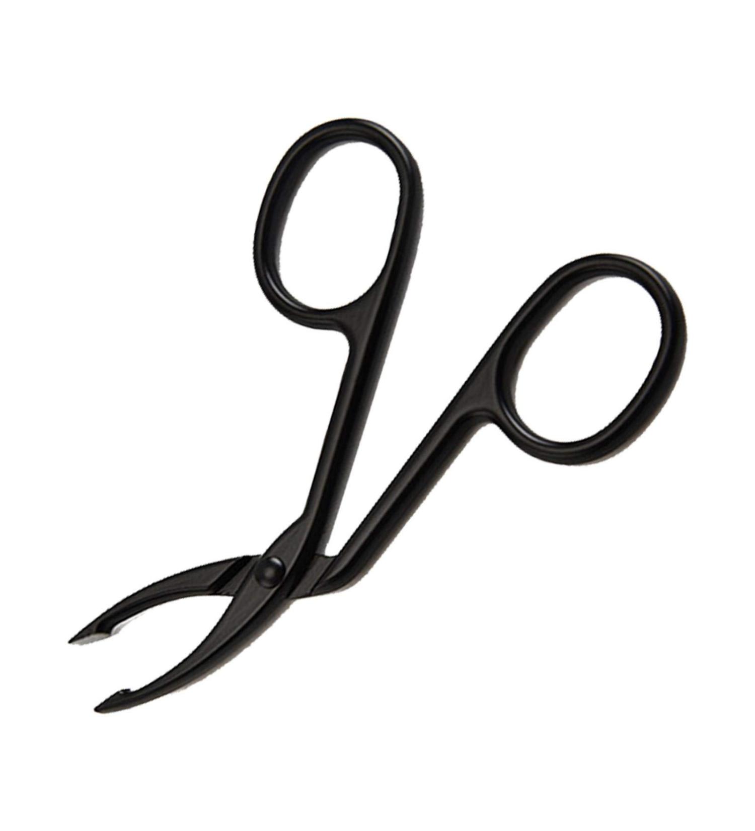 1/2pc Curved Eyebrow Scissors Tweezers - Professional Eyebrow Scissor Curved Eyebrow Tweezers | Facial Hair Plucker Curved Scissors Lightweight Nose Hair Cutter Remover for Men Women Adults 1pc Black - Buy Online on GoSupps.com