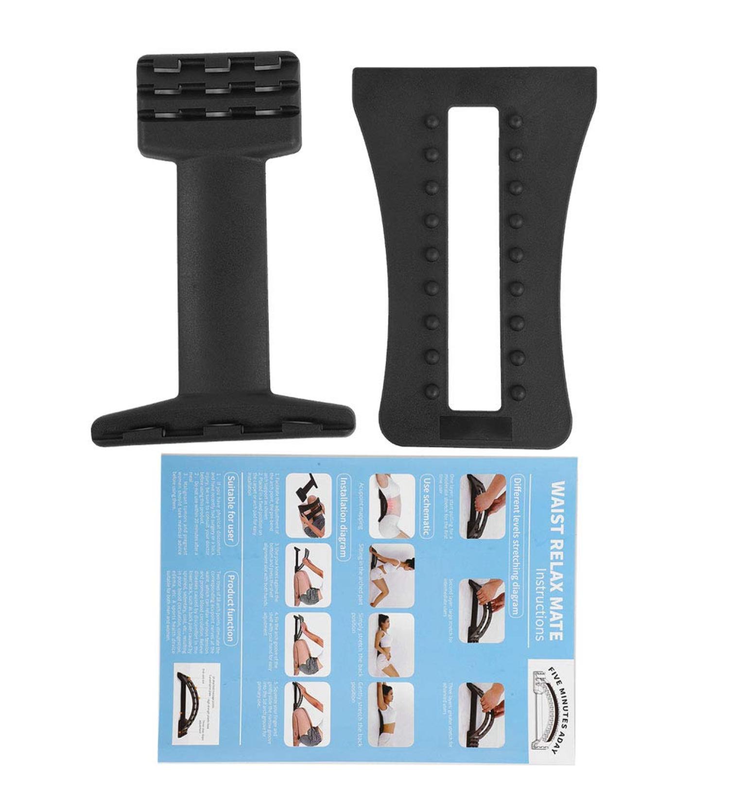 HOOLEEY ABS Lumbar Support Back Muscle Stretcher Pad - Pain Relief & Posture Correction | International Shipping - Buy Online on GoSupps.com