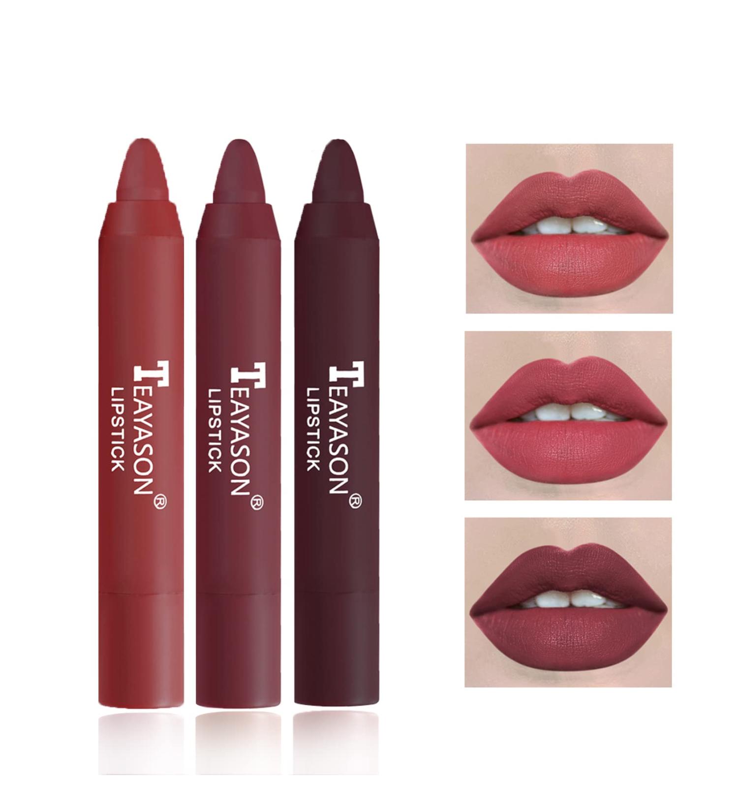 XINGXYUEL 3PCS Nude Lipstick Set - Waterproof Long Lasting Velvet Lip Gloss - Professional Lip Makeup - Matte Lipstick Set - Buy Online on GoSupps.com