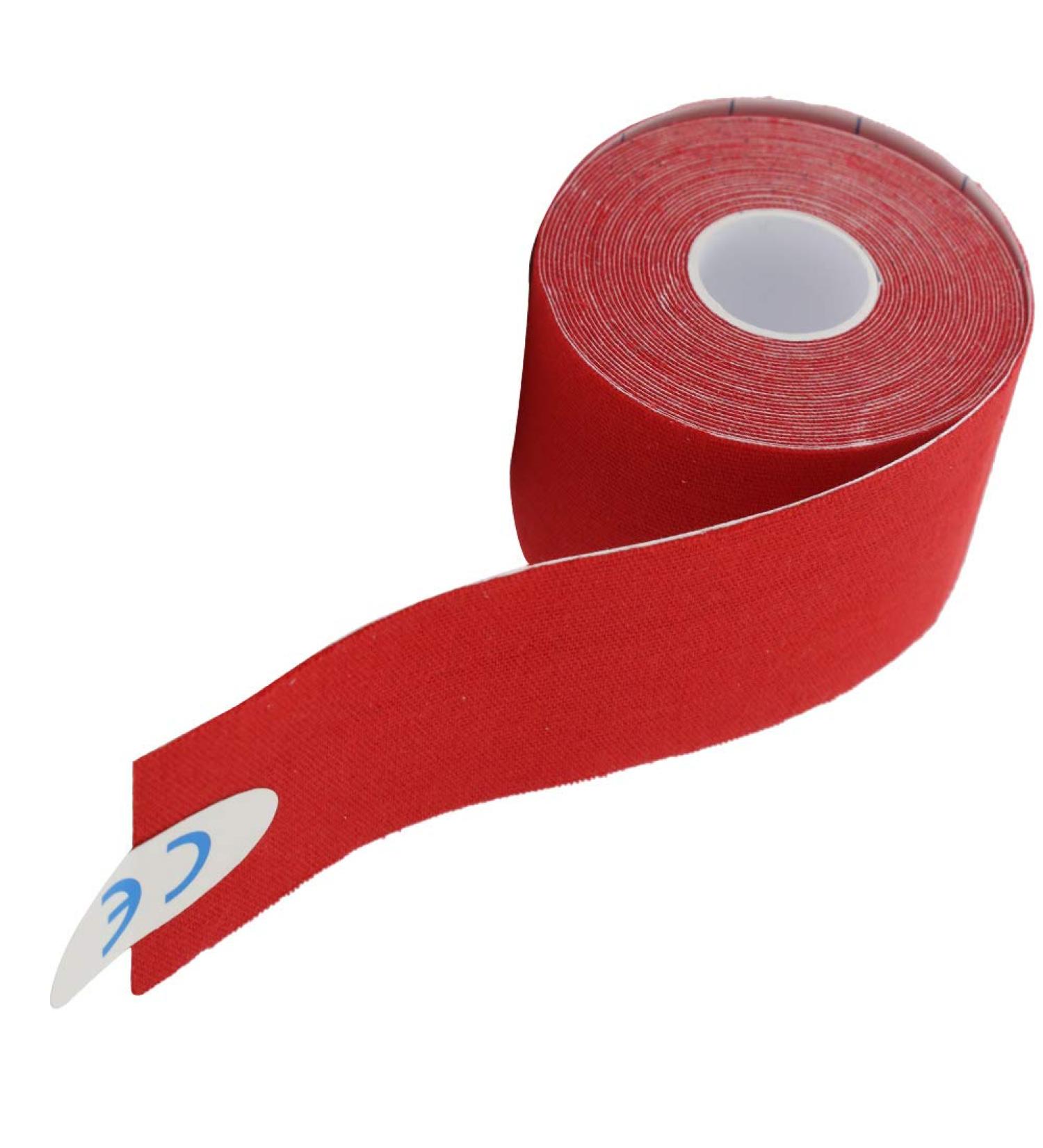 HERCHR Kinesiology Athletic Tape - Waterproof Cotton Muscle Support Strapping Bandage 2.0x196.9in Red - Ideal for Injury & Sports Recovery - Buy Online on GoSupps.com