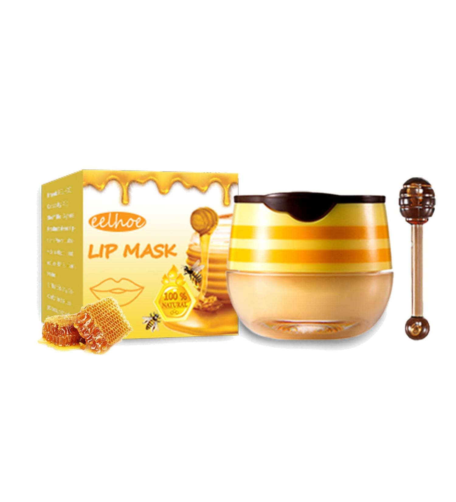 Honey Lip Care Set: Exfoliating Lip Scrub, Moisturizing Lip Balm, Sleeping Mask - Repair & Hydrate Lips, Remove Dead Skin Lines - Buy Online on GoSupps.com