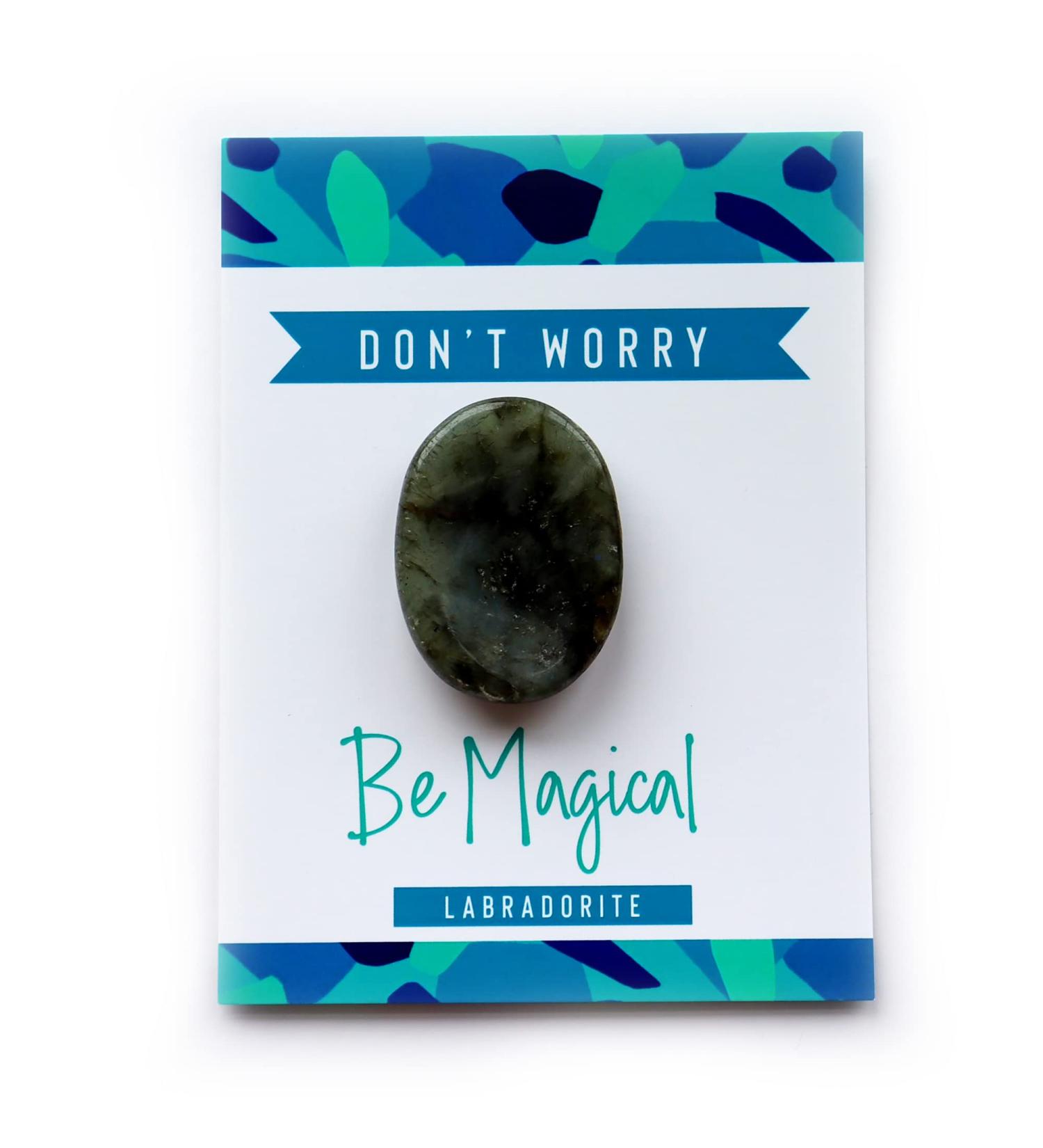 Laboradite Crystal Thumb Stone - Meditation Stress Relief Gift for Chakra Healing & Energy Balancing - Buy Online on GoSupps.com
