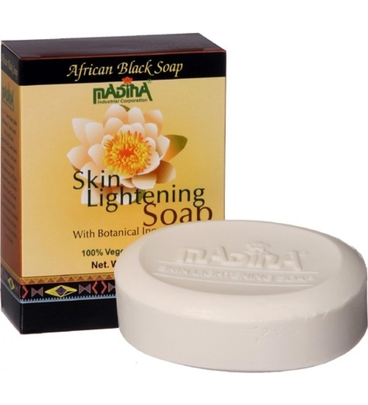 Madina Skin Lightening Botanical African Black Soap  3.5 oz.