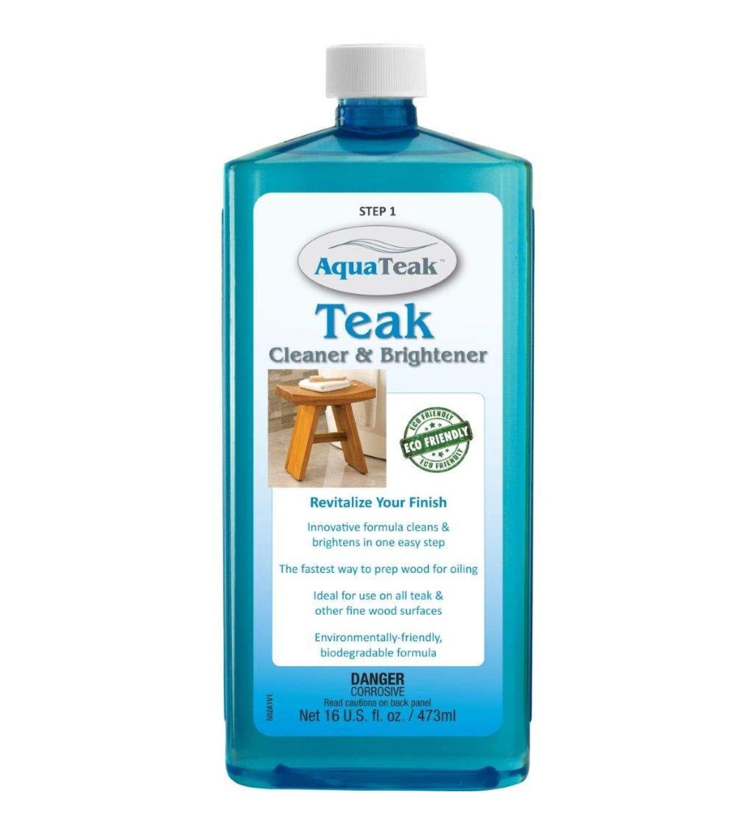 AquaTeak Teak Cleaner & Brightener - Premium Eco-Friendly Solution for All Teak Surfaces - International Shipping Available - Buy Online on GoSupps.com