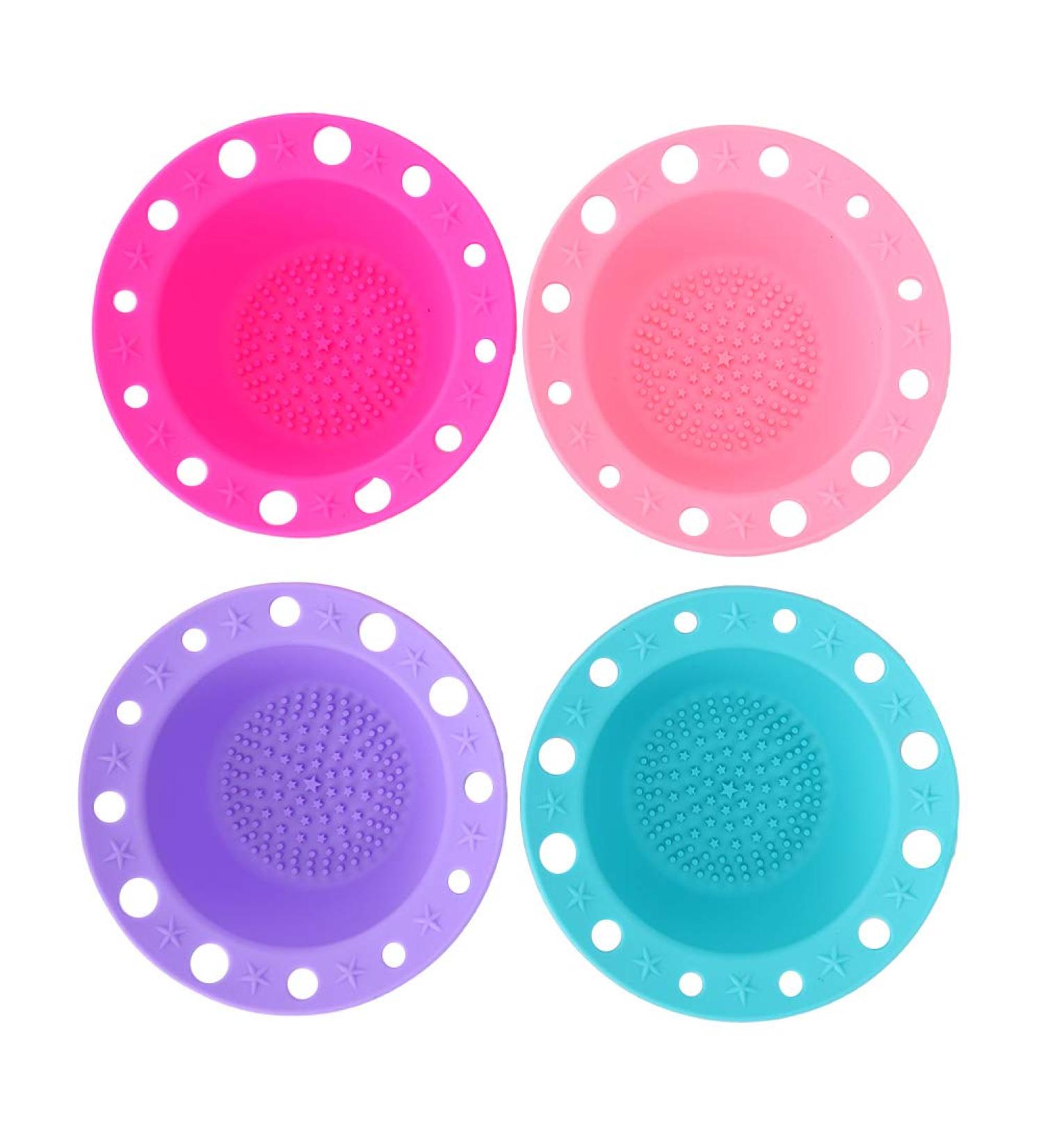ANKROYU 4PCS Silicone Makeup Brush Bowl Bowl Makeup Brush Washing Tool Portable Cosmetic Brush Washing Tool Cosmetic Brush Washing Tool - Buy Online on GoSupps.com