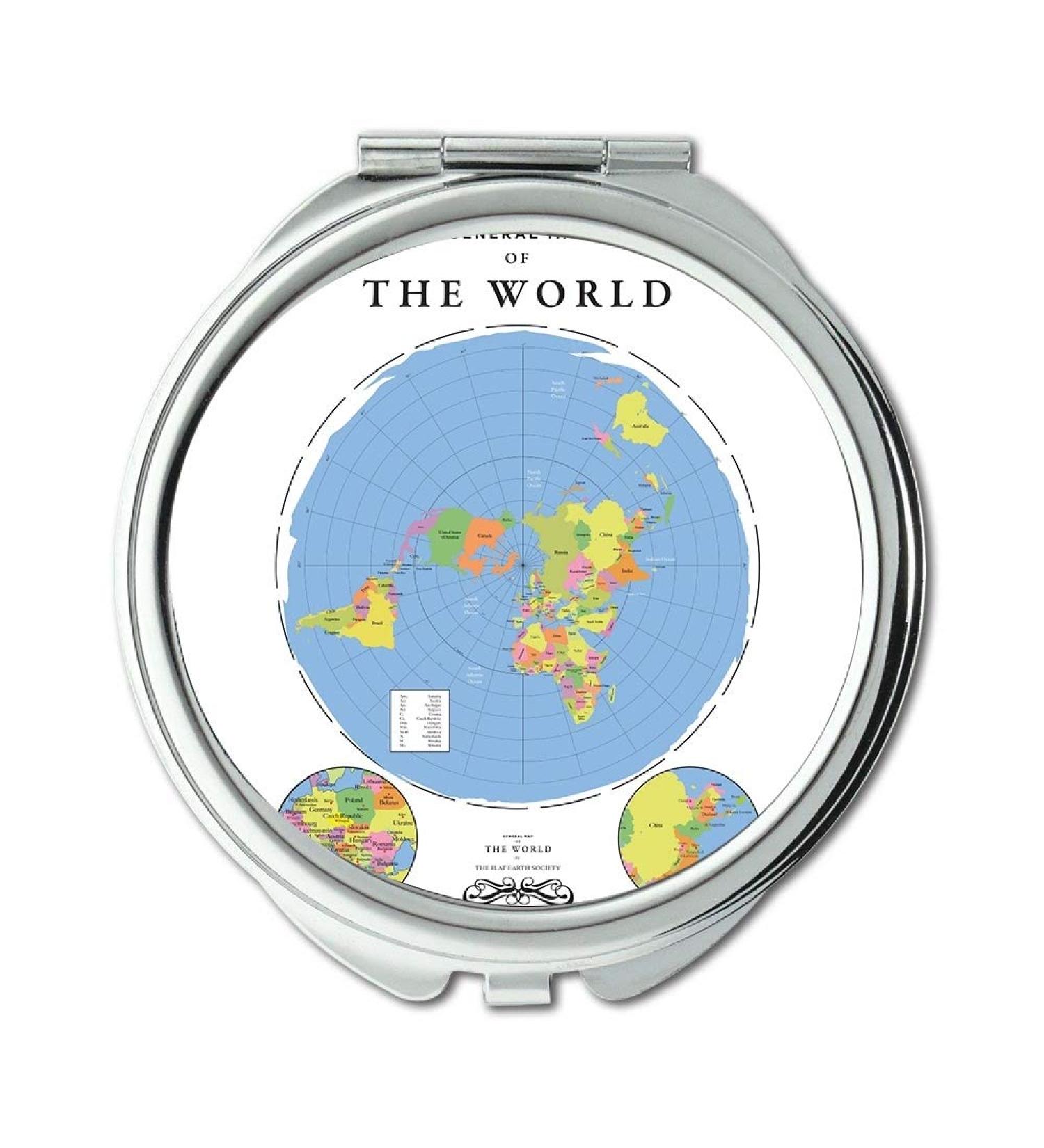 YENDOSTEEN Mirror Compact Mirror Map Wallpaper map spain Pocket Mirror portable mirror - Buy Online on GoSupps.com