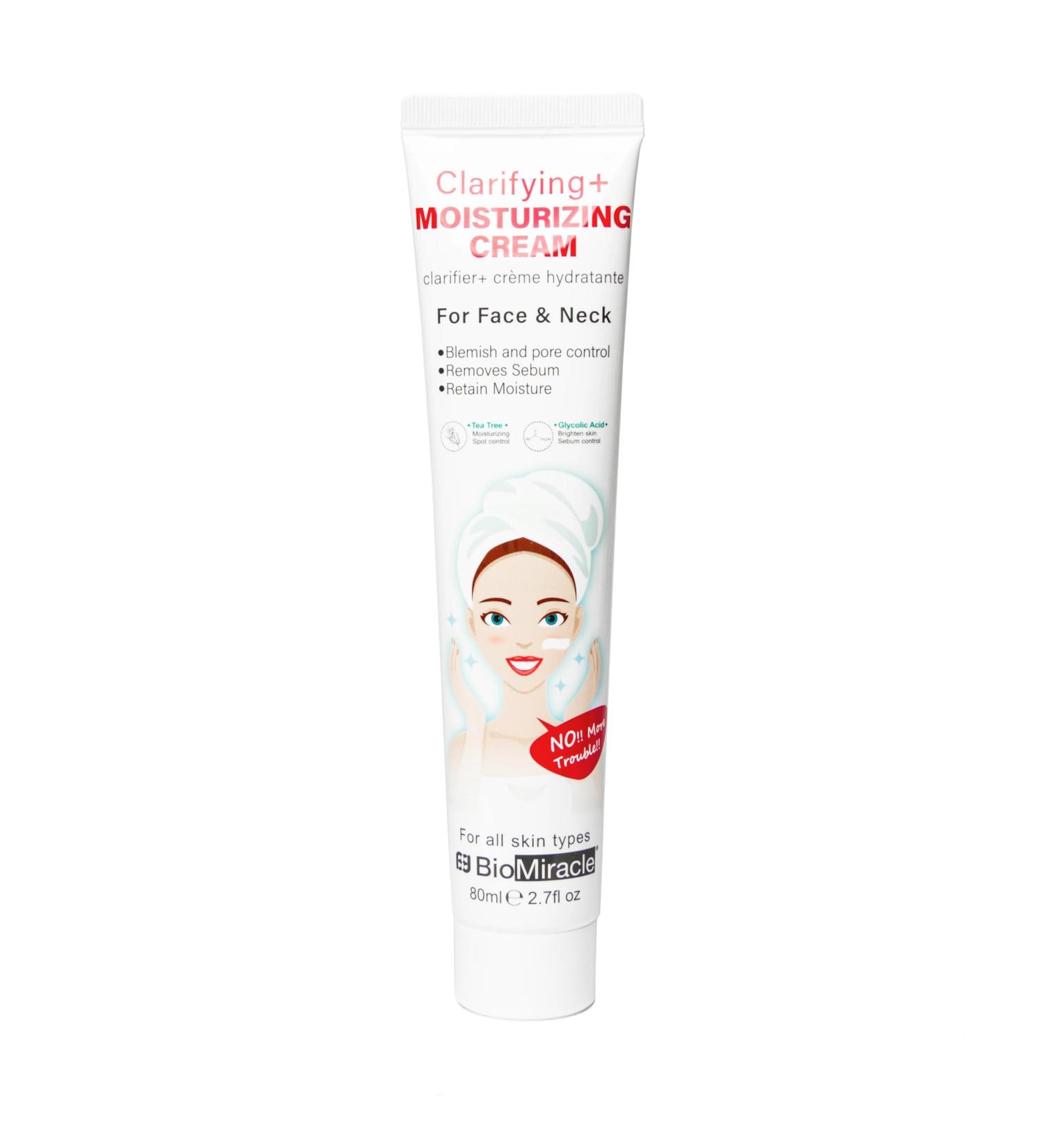 BioMiracle Clarifying & Moisturizing Face and Neck Cream - pH Balance 2.7 fl oz | Hydrate & Revitalize Skin | International Shipping Available - Buy Online on GoSupps.com