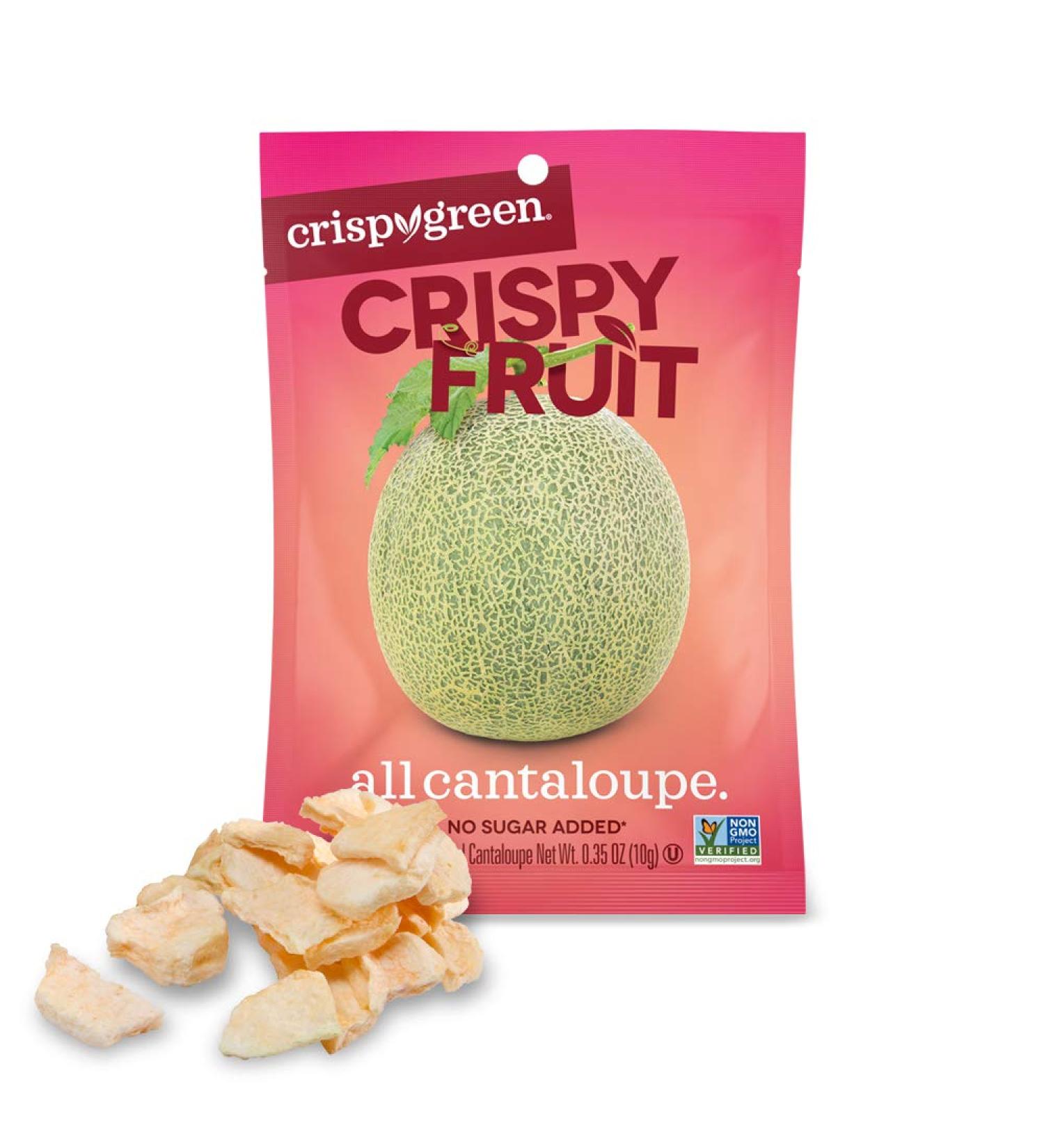 Crispy Green Freeze-Dried Cantaloupe 0.35oz Single-Serve Pack of 12 - Buy Online on GoSupps.com