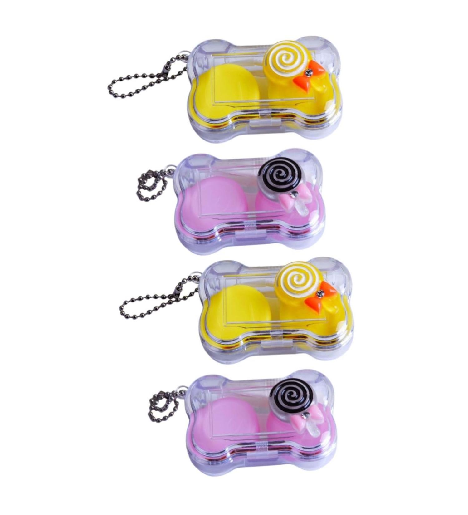 Partykindom Contact Lens Case - Stylish & Compact Organizer for Travel - Eye Lens Holder & Cosmetic Container - Durable Plastic for All Lens Types - Buy Online on GoSupps.com