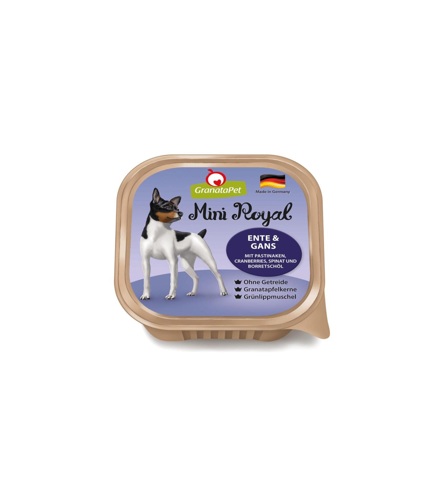 Granapet Mini Royal Duck & Goose Wet Dog Food - Grain-Free No Added Sugar 11x150g Pack for Adult Dogs - Buy Online on GoSupps.com