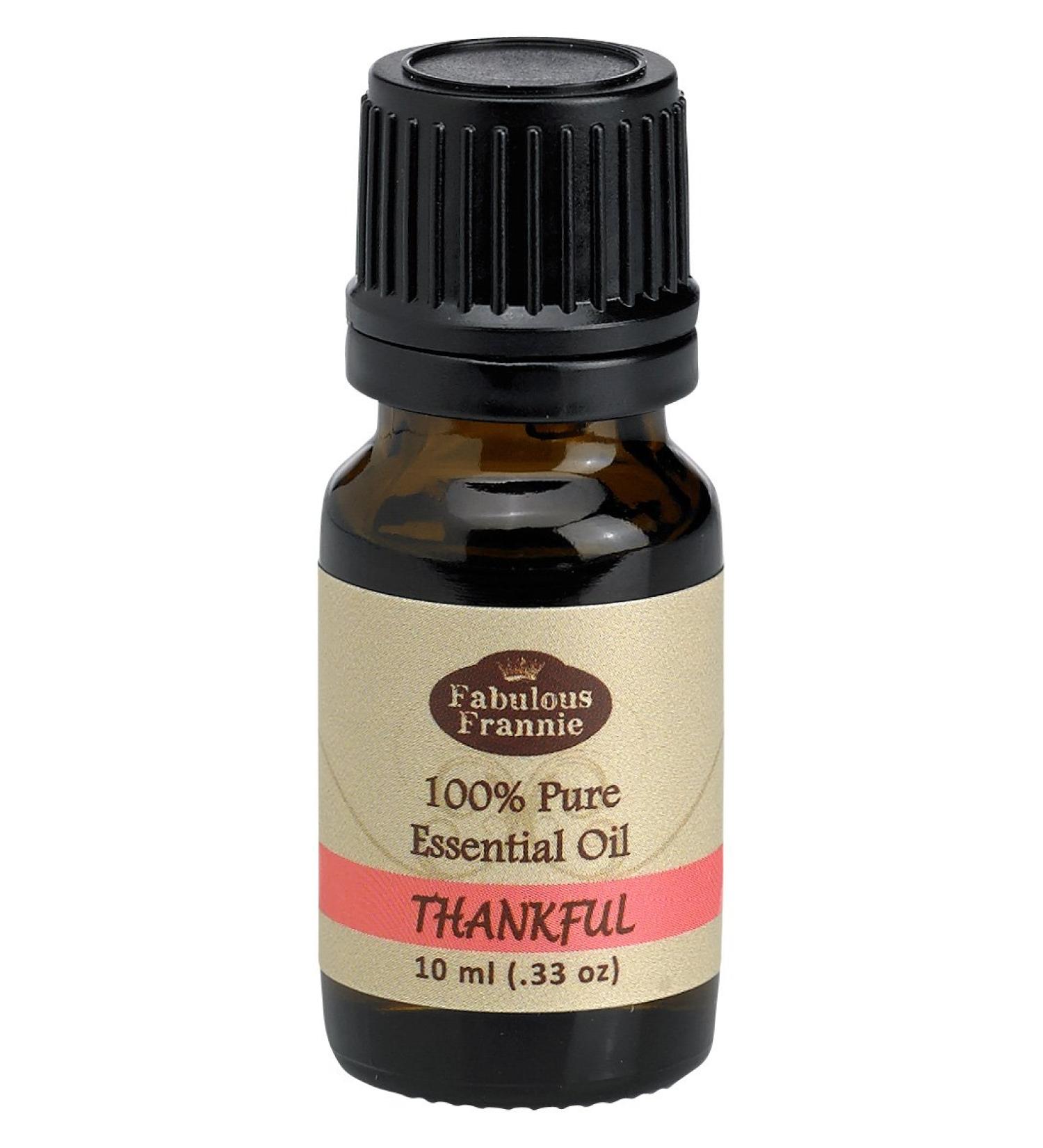 Fabulous Frannie Thankful 100% Pure Undiluted Essential Oil Blend of Lime Bergamot Grapefruit Cypress Patchouli and Ylang Ylang 10ml (Pack of 1)