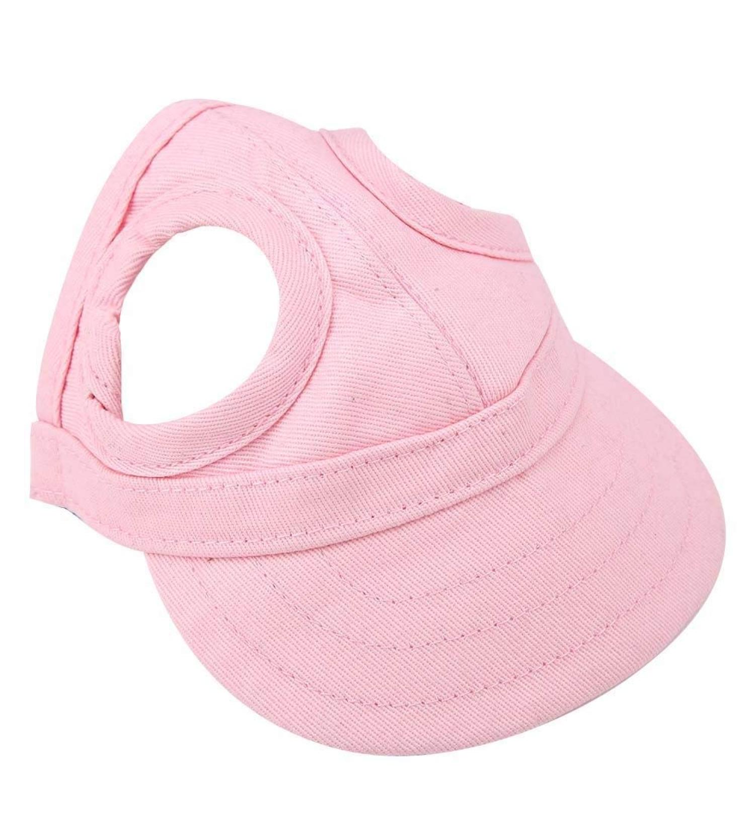 Adjustable Pet Dog Cat Baseball Cap - Summer Sunbonnet Hat for Outdoor Travel | Reusable & Stylish (M Pink) - Buy Online on GoSupps.com
