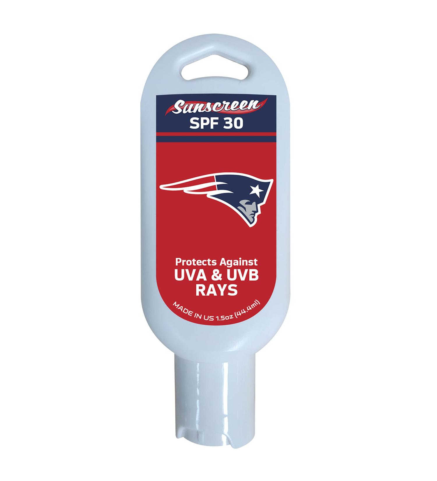 FANMATS 34706 New England Patriots 1.5oz SPF 30 Sunscreen