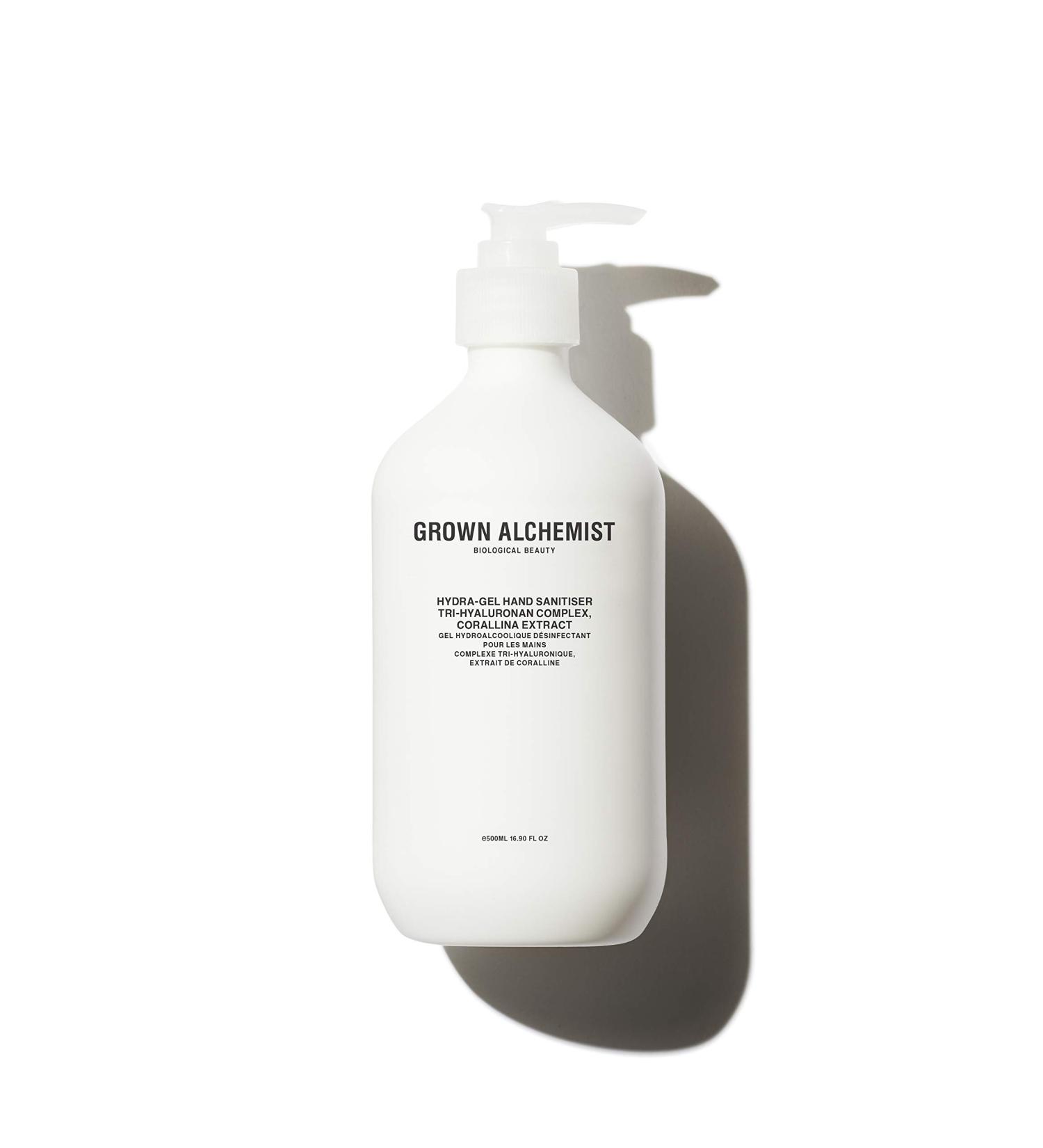 Grown Alchemist Hydra-Gel Hand Sanitiser 500mL - Tri-Hyaluronan Complex & Corallina Extract | International Shipping Available - Buy Online on GoSupps.com