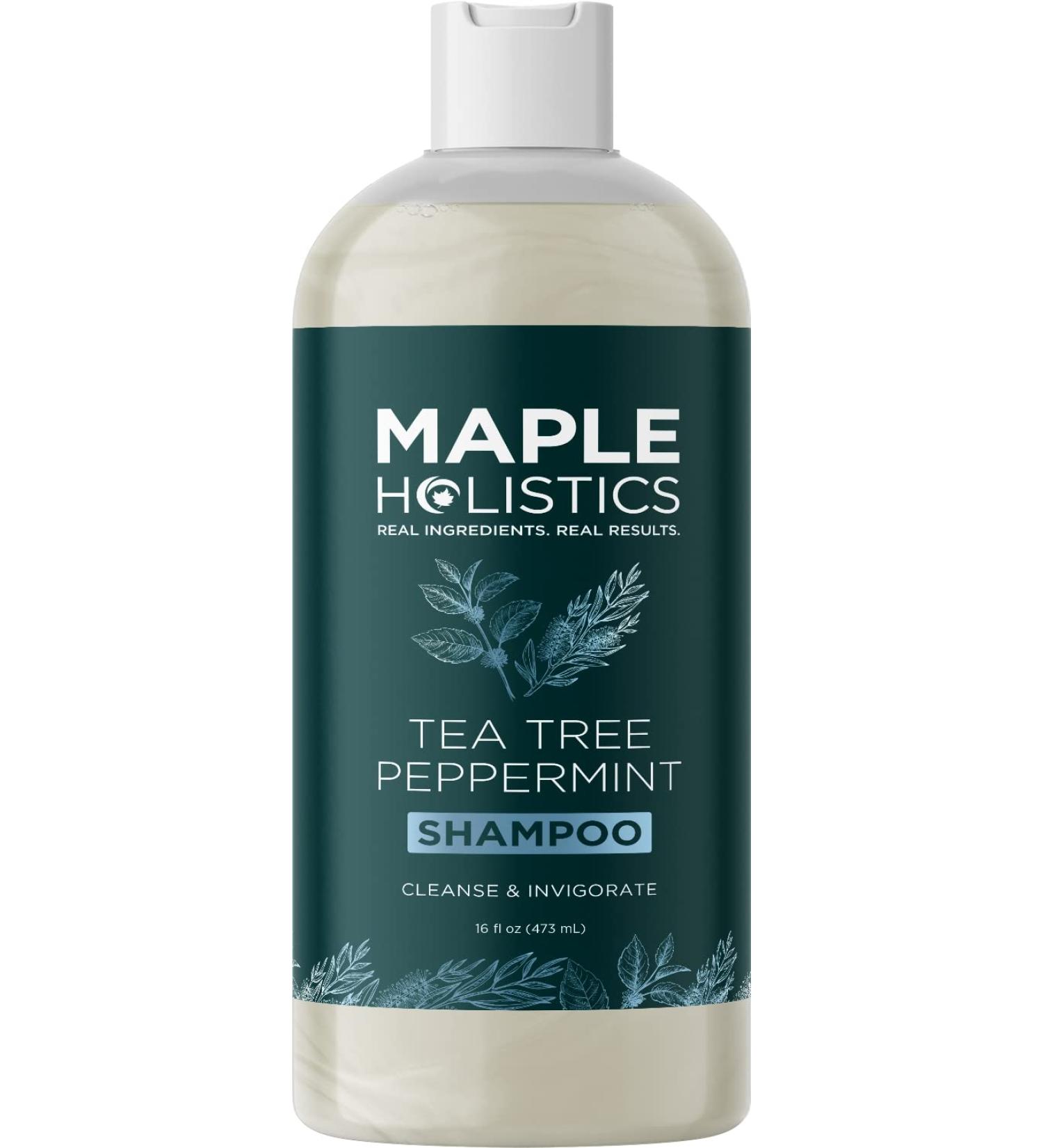 Maple Holistics Tea Tree Shampoo 16 oz â€“ Special Formula for Scalp Relief & Shine - Buy Online on GoSupps.com