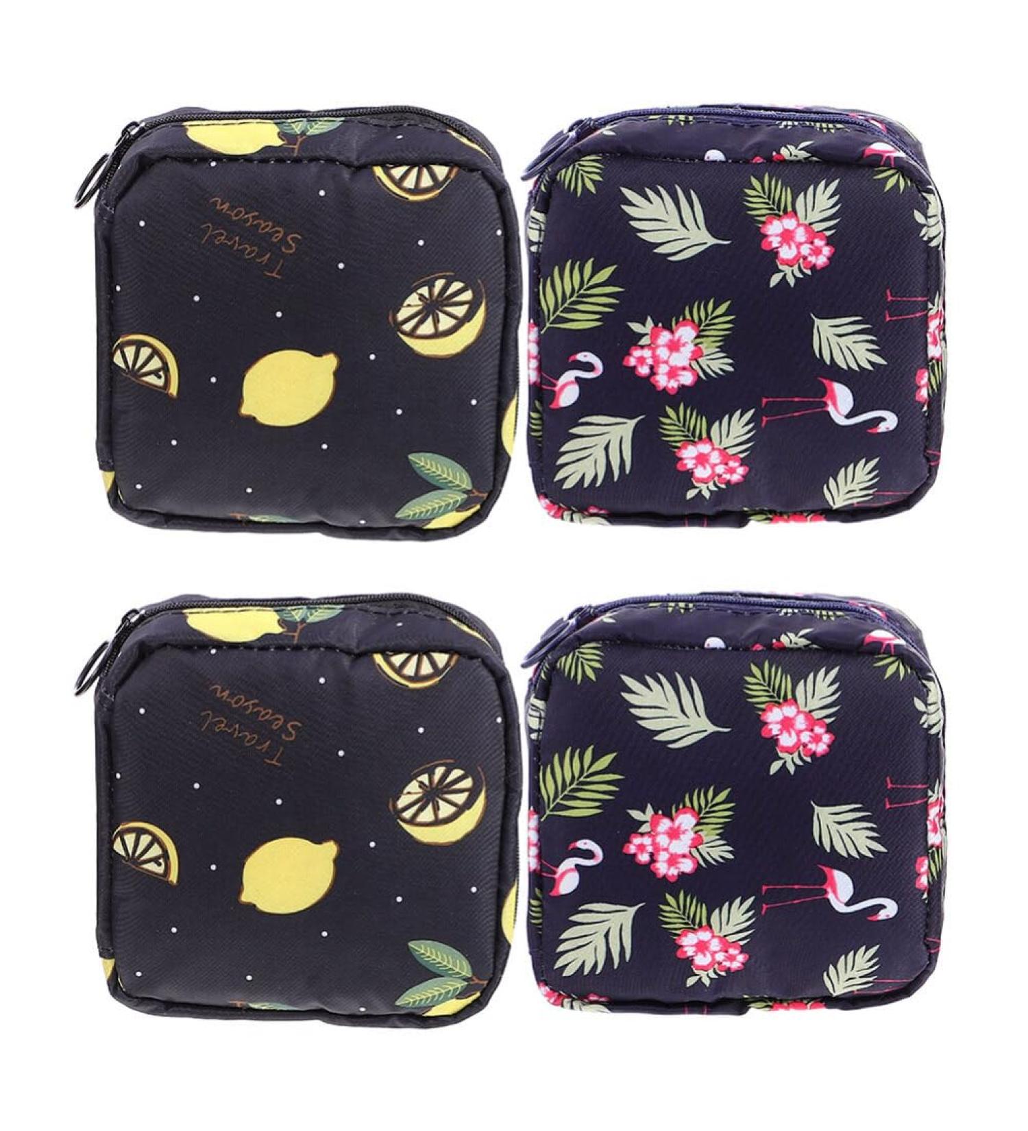 4-Pack Storage Bags for Women's Bandages - Zippered Period Bags & First Period Gifts for Girls - Black Collecting Bags for Teens - Buy Online on GoSupps.com