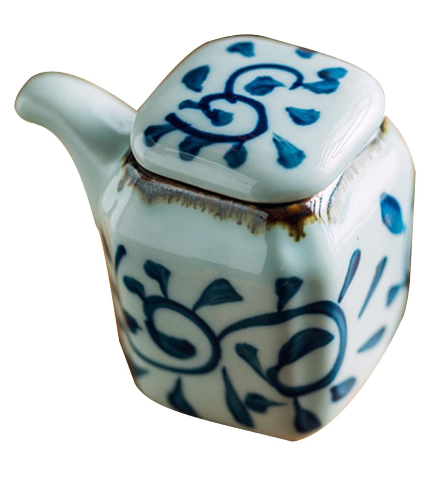 Milisten Ceramic Soy Sauce Pot Oil Bottle Oil Dispensers Oil Container Kitchen Oil Pour Bottle Household Soy Sauce Dispenser Olive Oil Household Oil Container Ceramics Vintage Vinegar - Buy Online on GoSupps.com