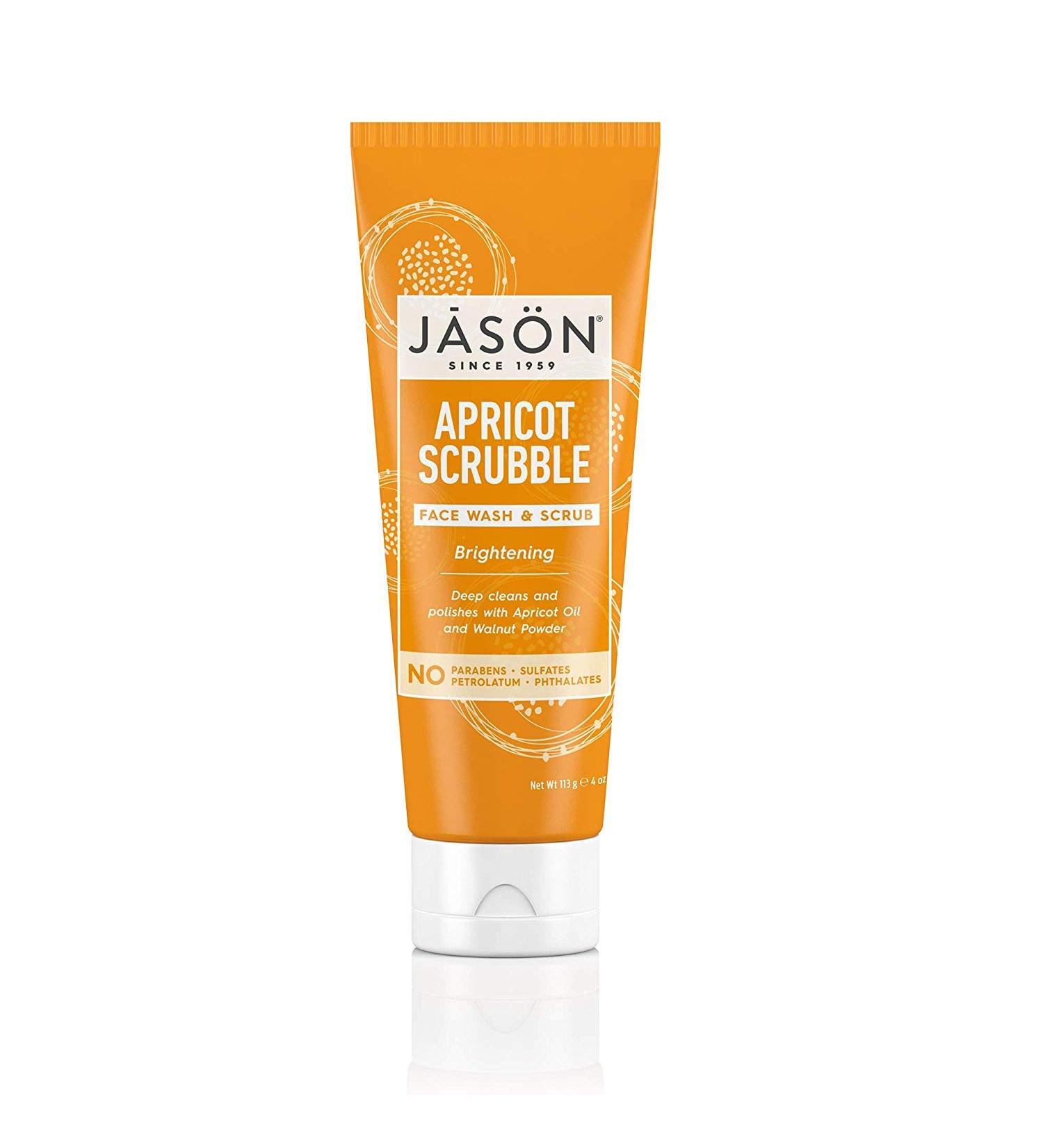 Jason Brightening Apricot Scrubble Face Wash & Scrub 4 Oz - Pack of 1 - Buy Online on GoSupps.com