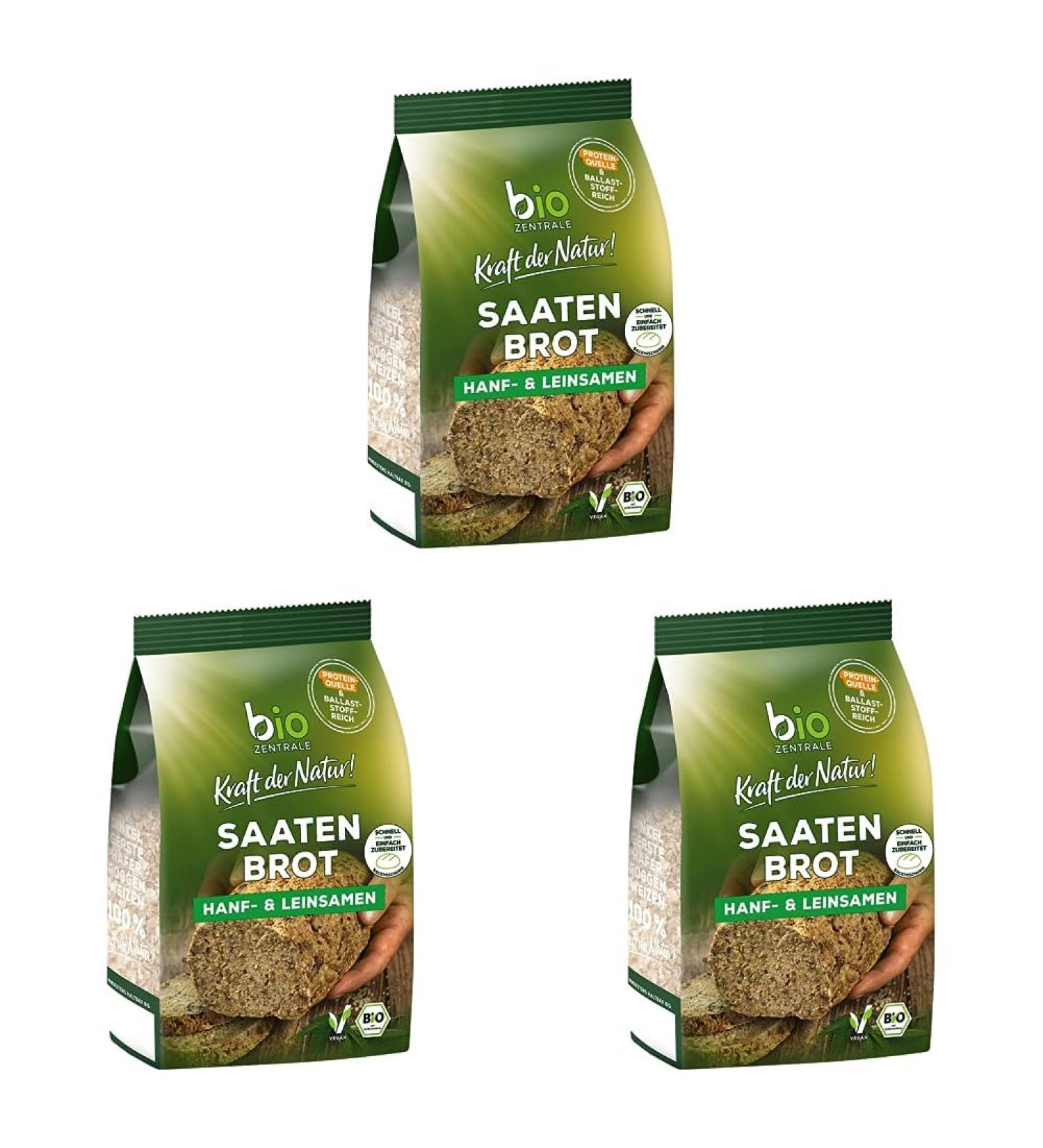 Buy Biocentral Organic Seed Bread Baking Mix | 500g | Fast & Easy | Flour & Yeast Free | High Protein | Pack of 3 - Buy Online on GoSupps.com