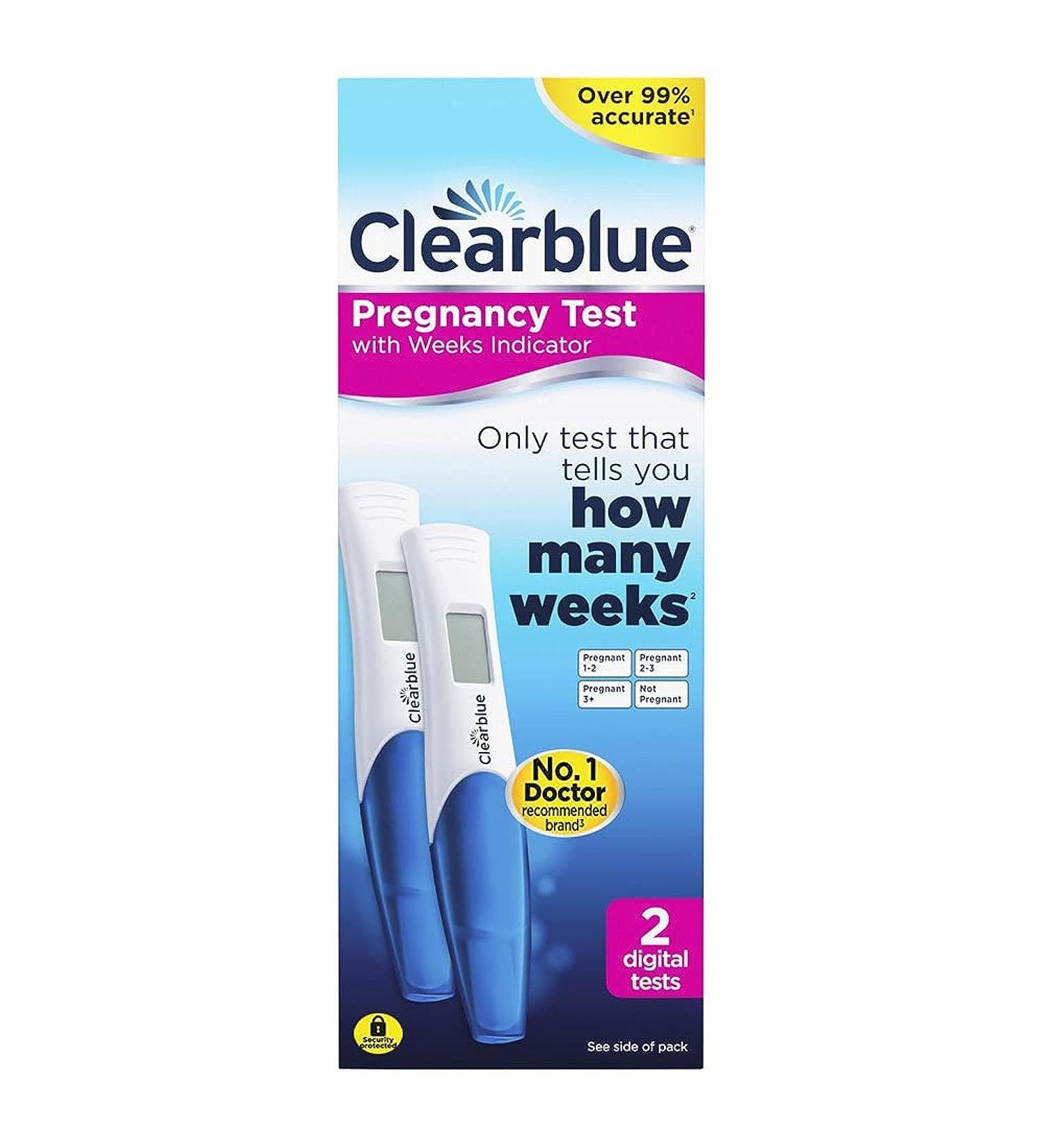 Clearblue Pregnancy Test - 2 Pack | Accurate & Reliable Results | Fast International Shipping - Buy Online on GoSupps.com