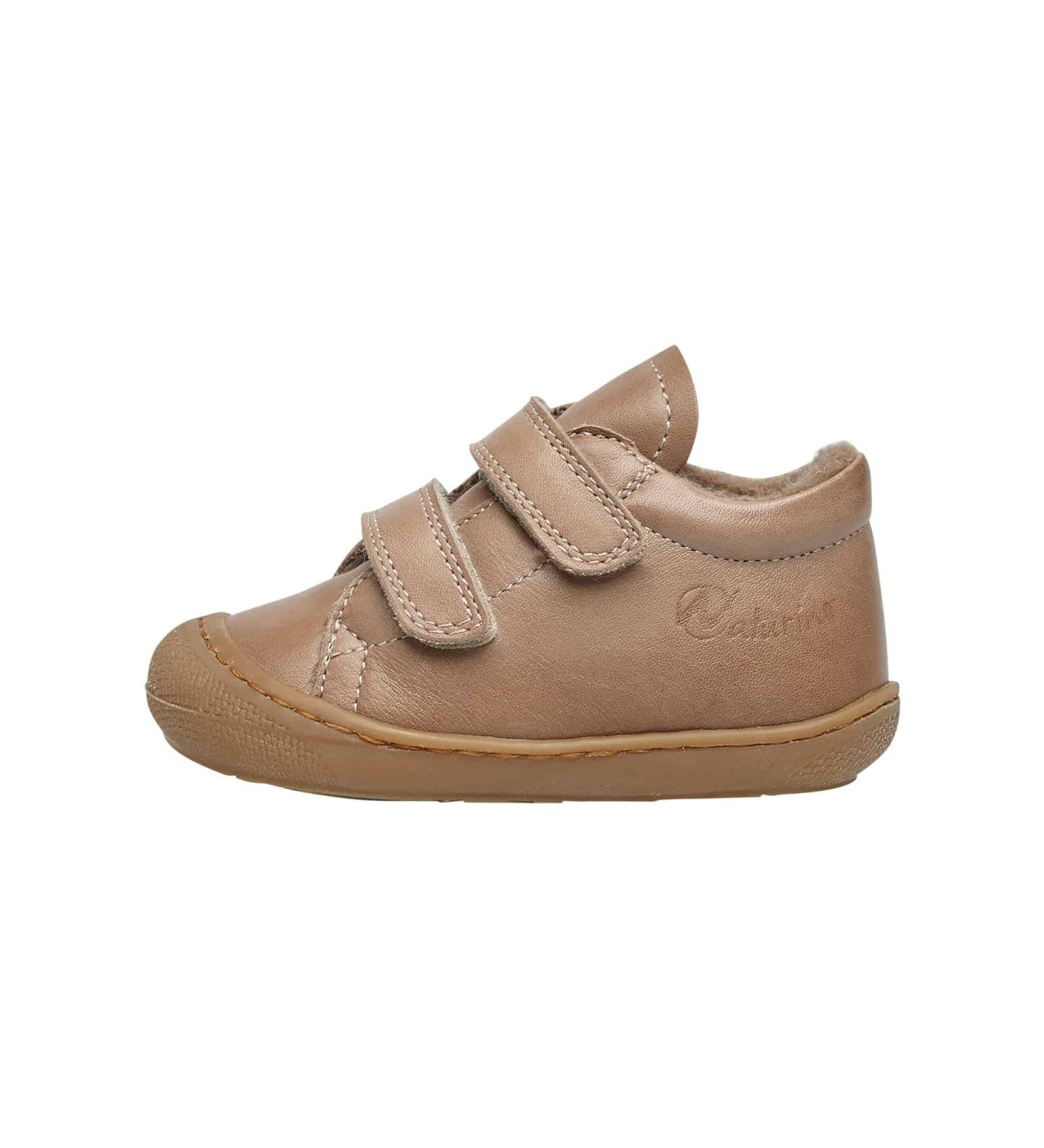 Naturino Cocoon VL Leather First Steps Shoes - Gold (Size 7.5 UK Child) - Buy Online on GoSupps.com