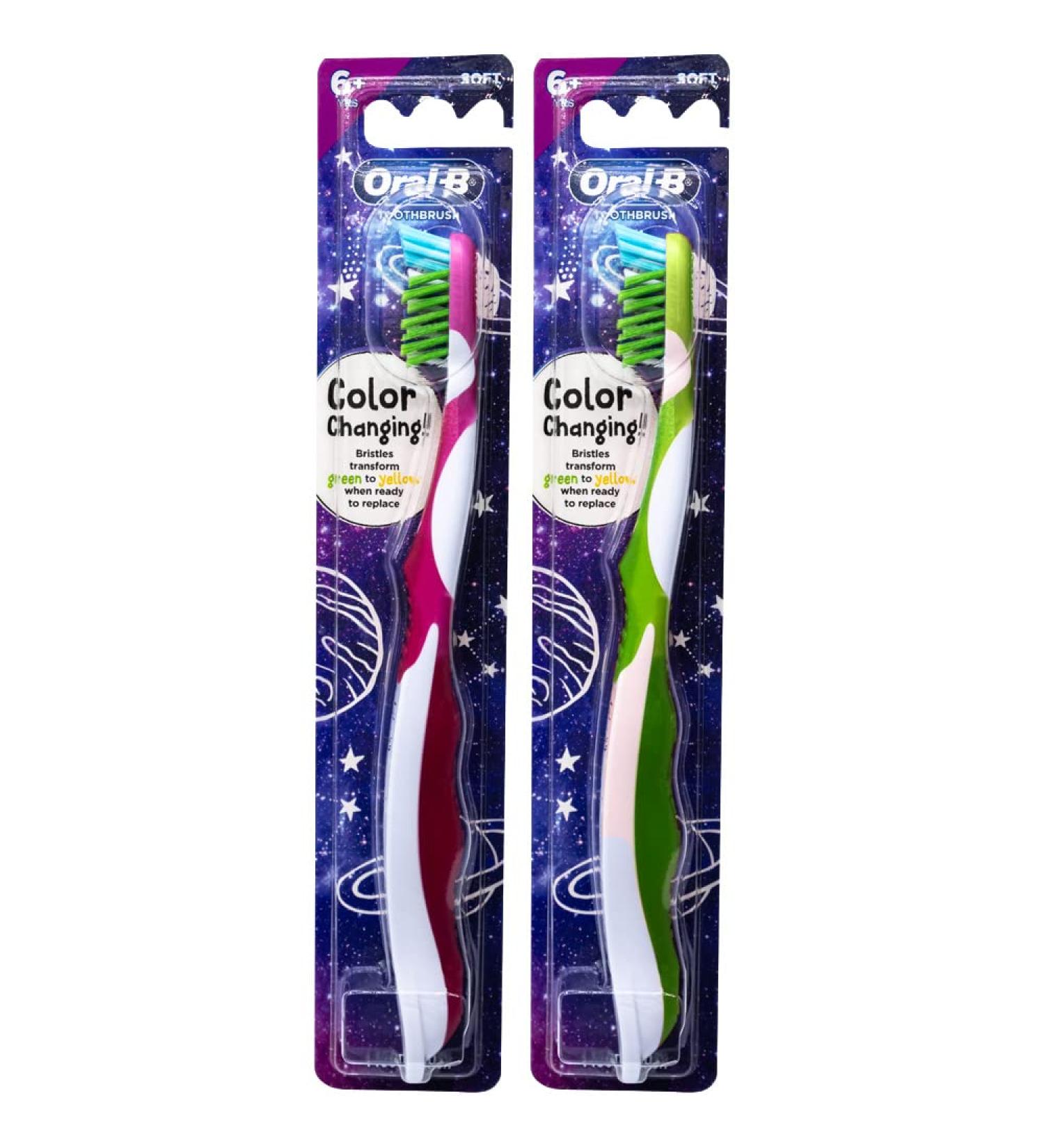 Oral-B Pro-Health Junior CrossAction Galaxy Toothbrush Ages 6+ Soft - Pack of 2 | Buy Now - Buy Online on GoSupps.com