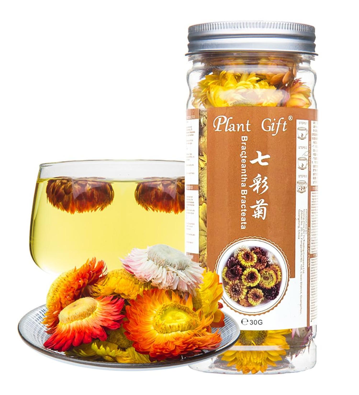 Buy Colorful Bracteantha Bractata Flower 30g | Anti-Fatigue Slimming Tea for Beauty & Liver Care - Buy Online on GoSupps.com