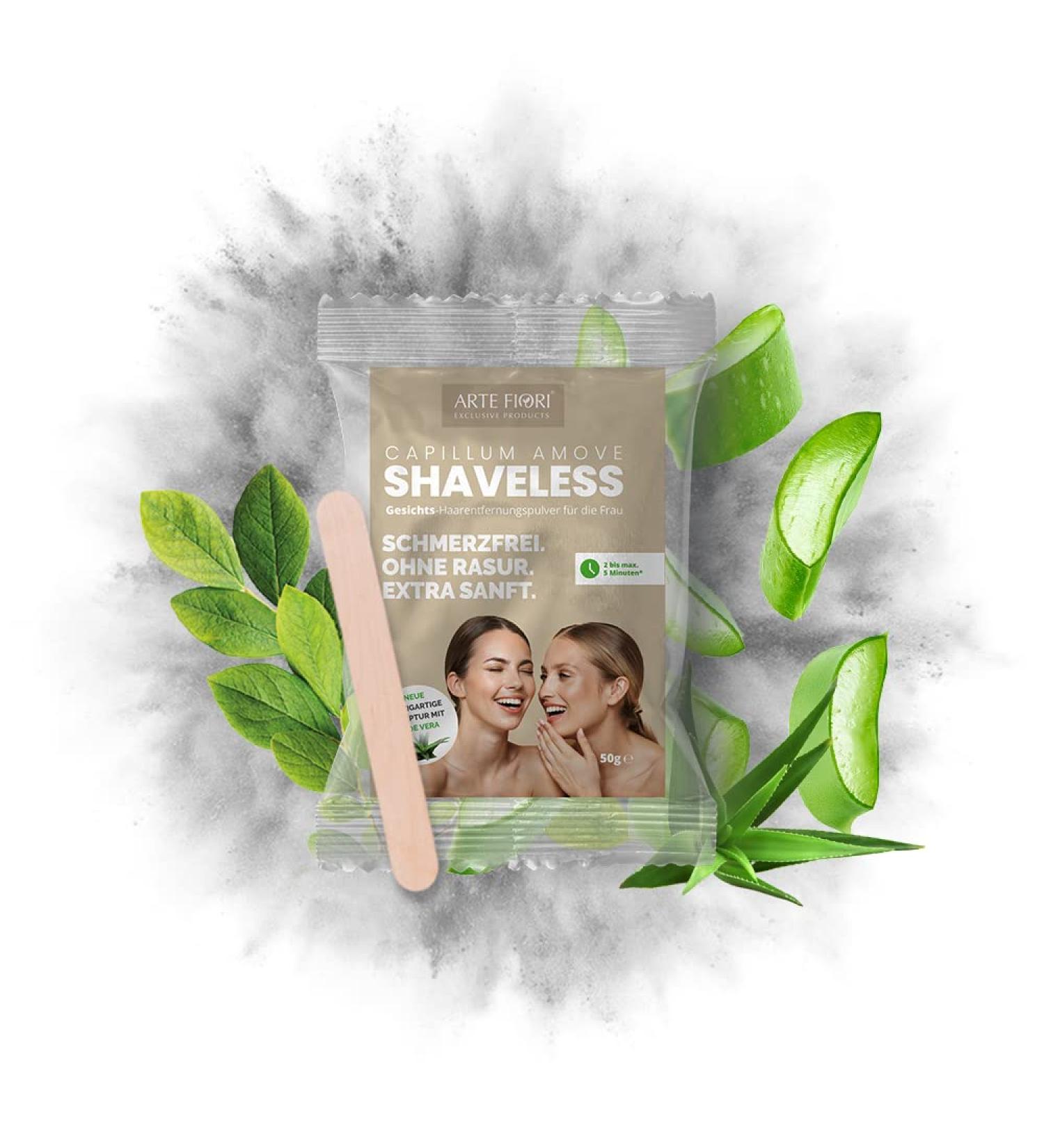 50g Capillum Amove Painless Depilatory Cream Powder for Women - Perfect for Sensitive Skin No Additives Smooth Face & Lips - 1 Pack - Buy Online on GoSupps.com