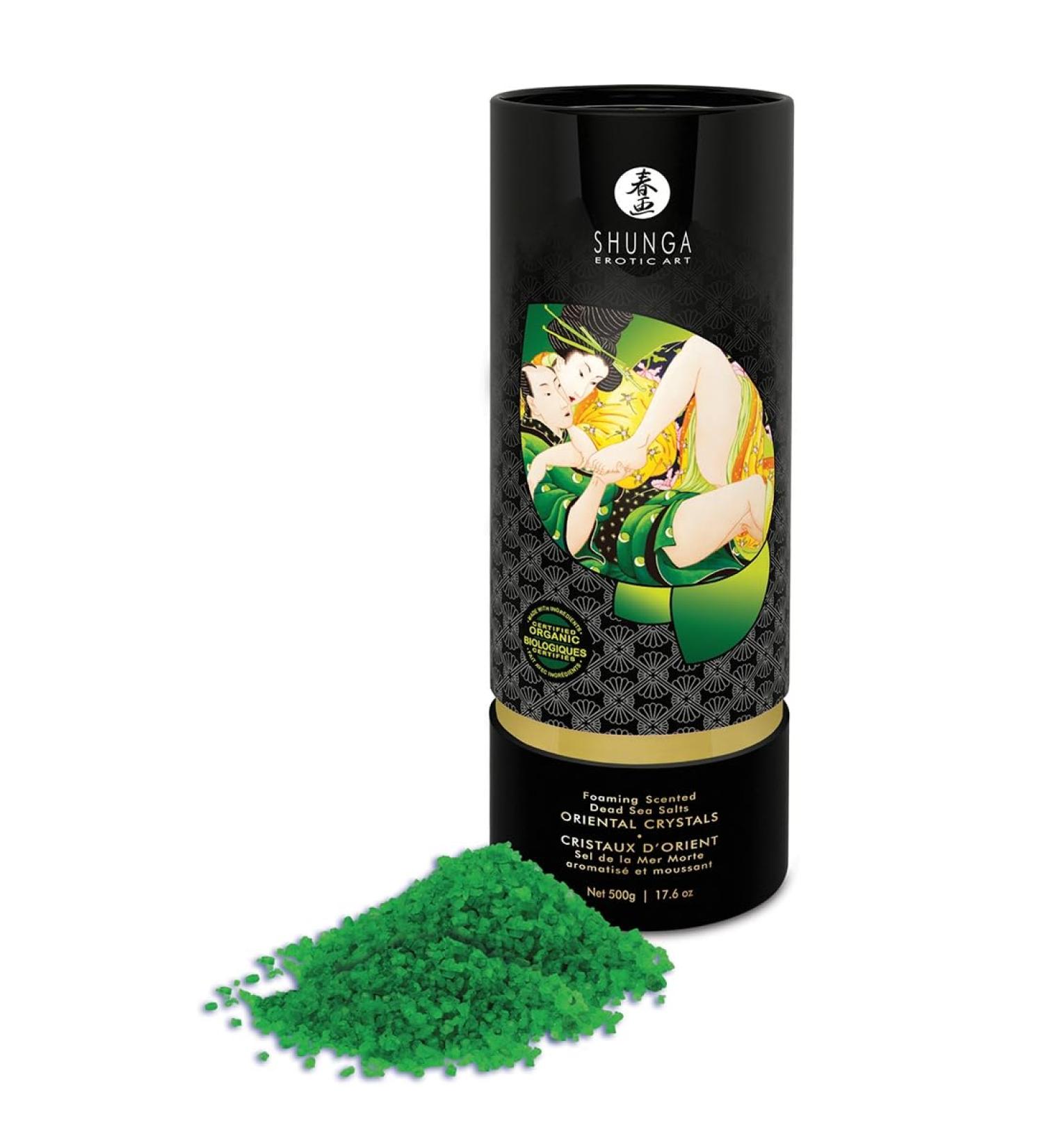 Shunga Organic Lotus Flower Foaming Bath Salt - 500g - Buy Online on GoSupps.com