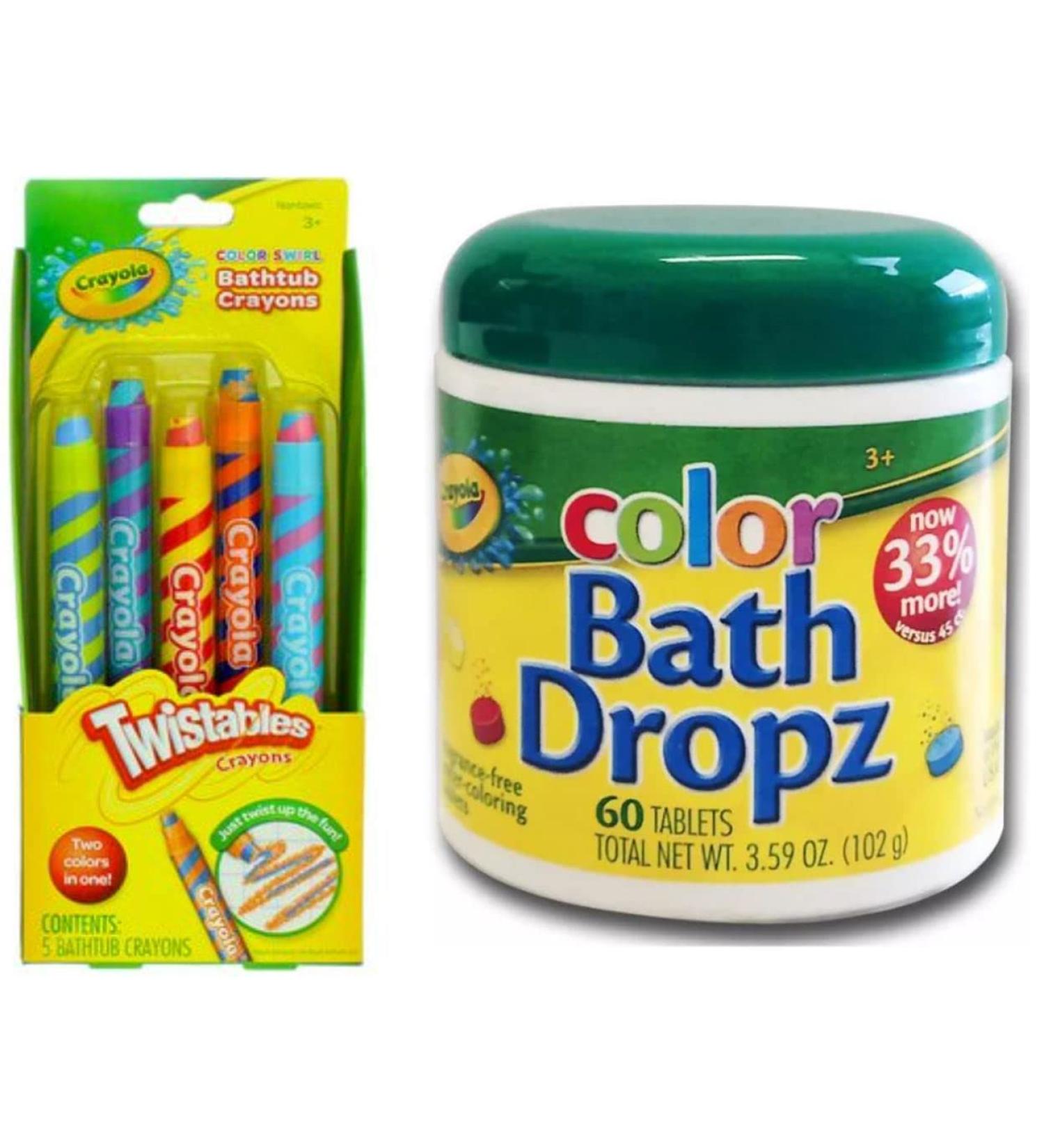 Twistable Bath Crayons and Bath Coloring Dropz